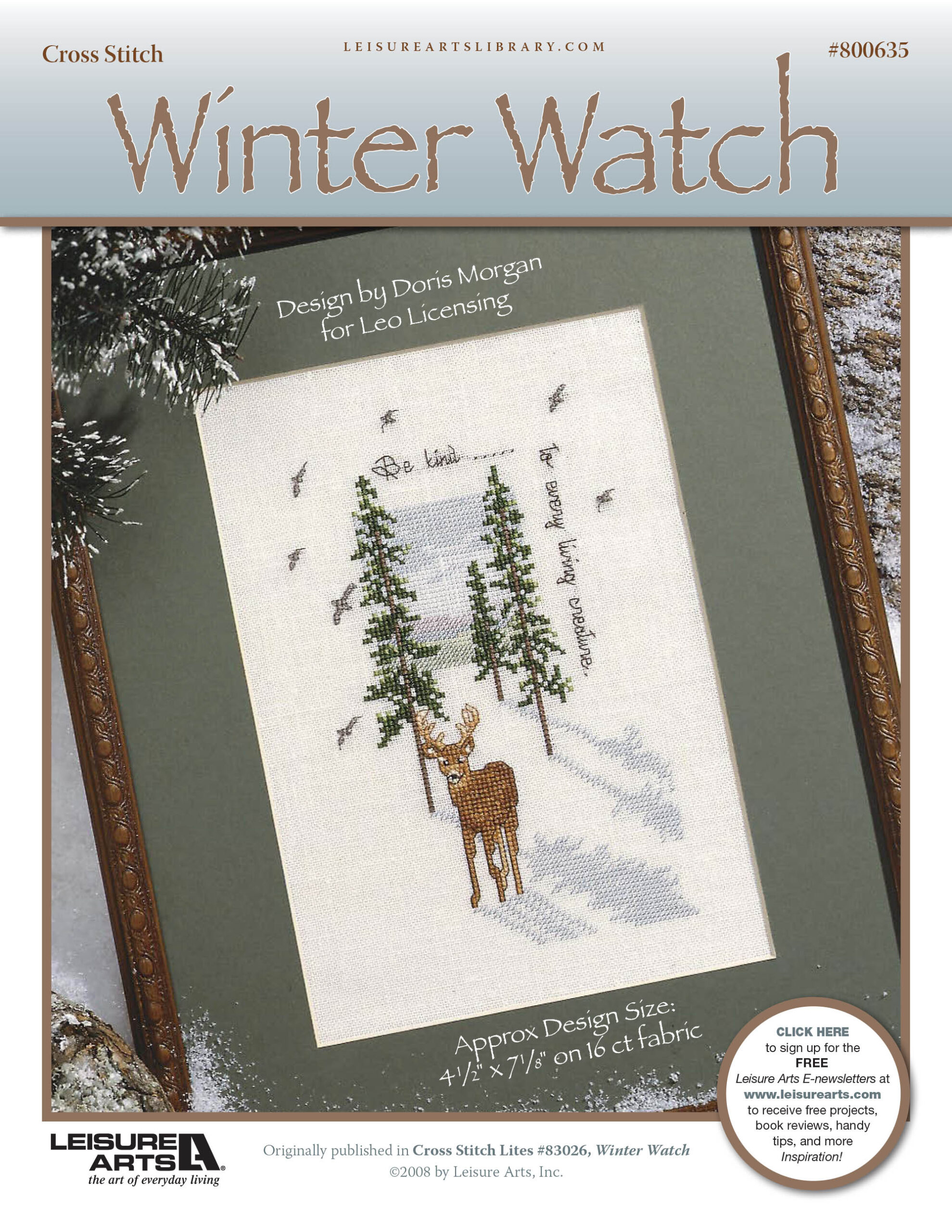 Leisure Arts Winter Watch Cross Stitch ePattern