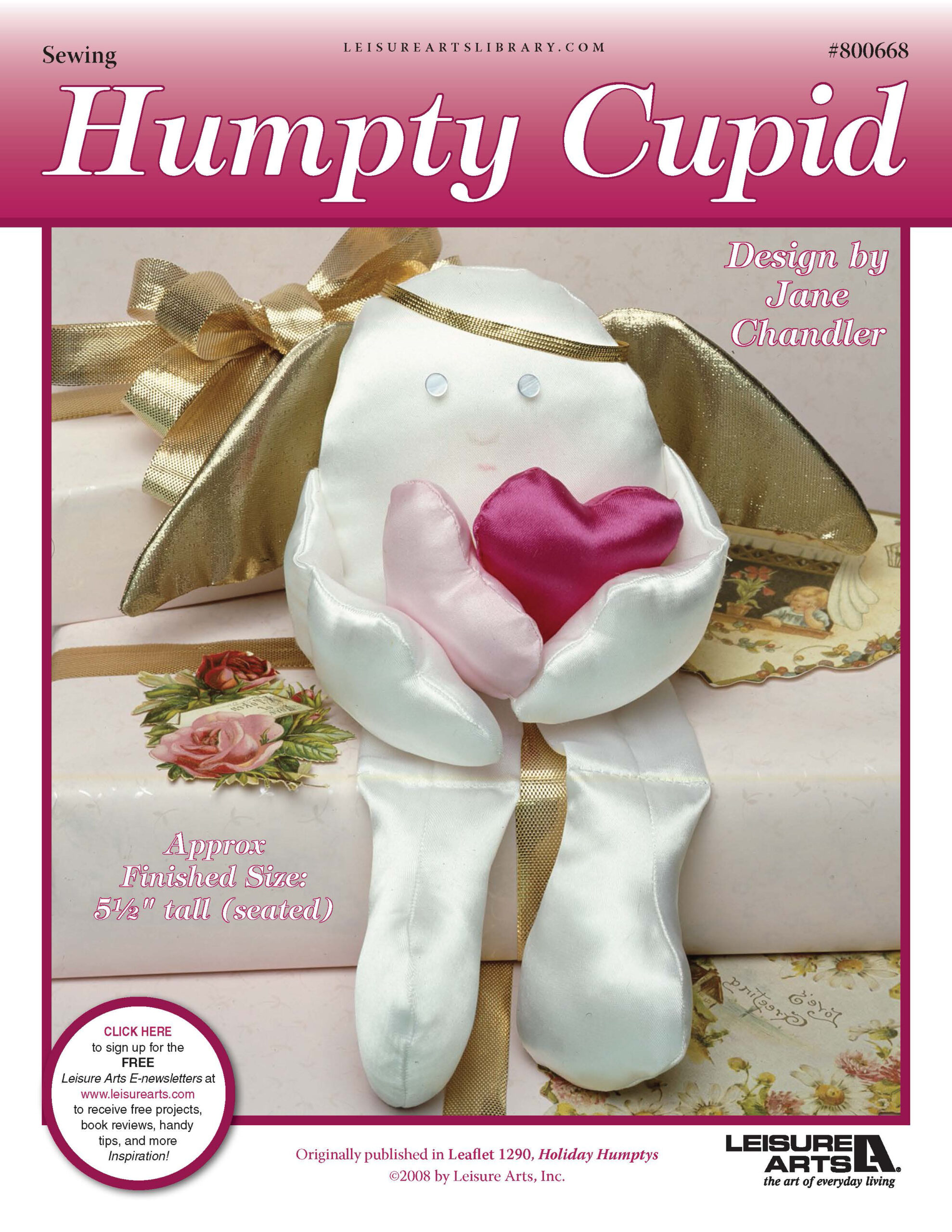 Leisure Arts Holiday Humptys Humpty Cupid Sewing ePattern