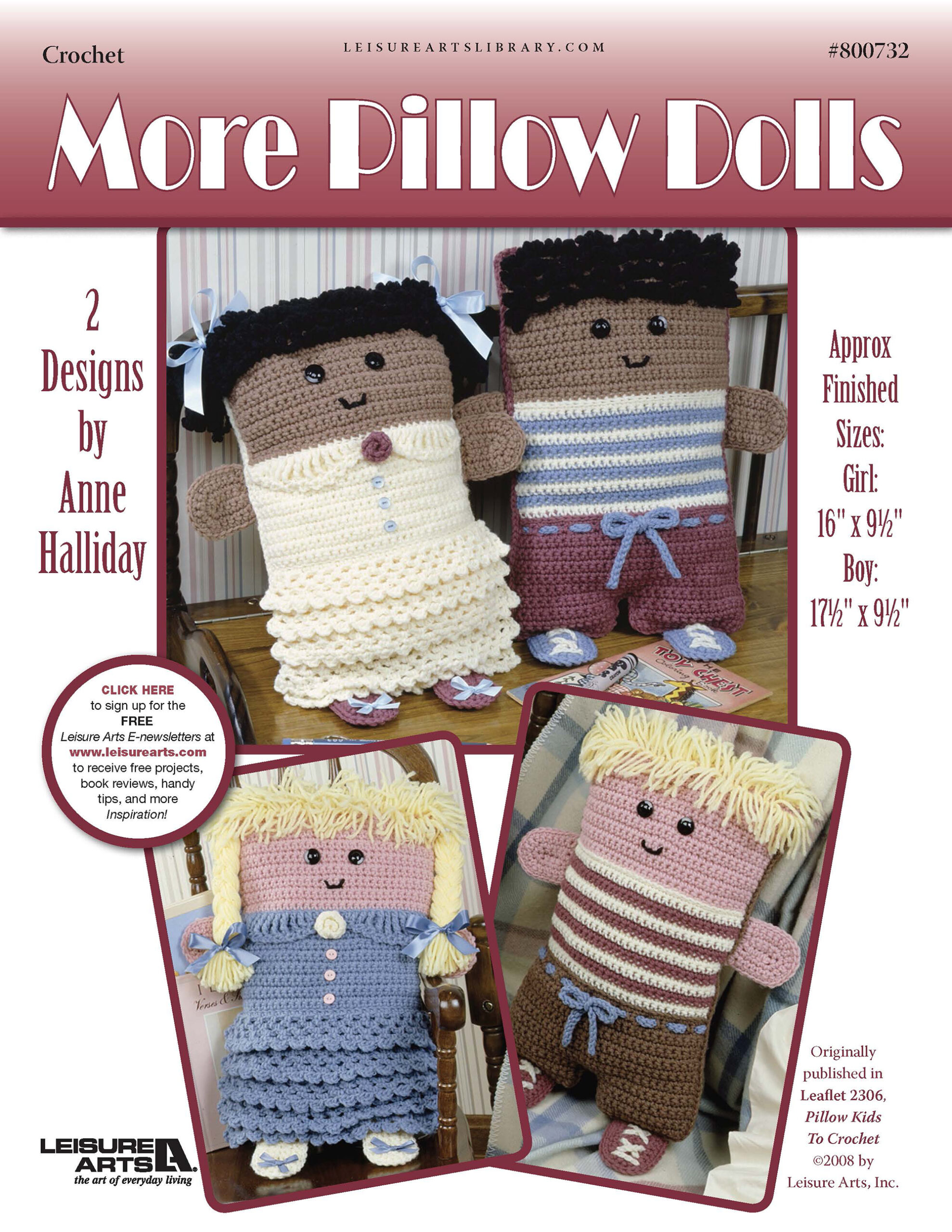 Leisure Arts ePattern More Pillow Dolls