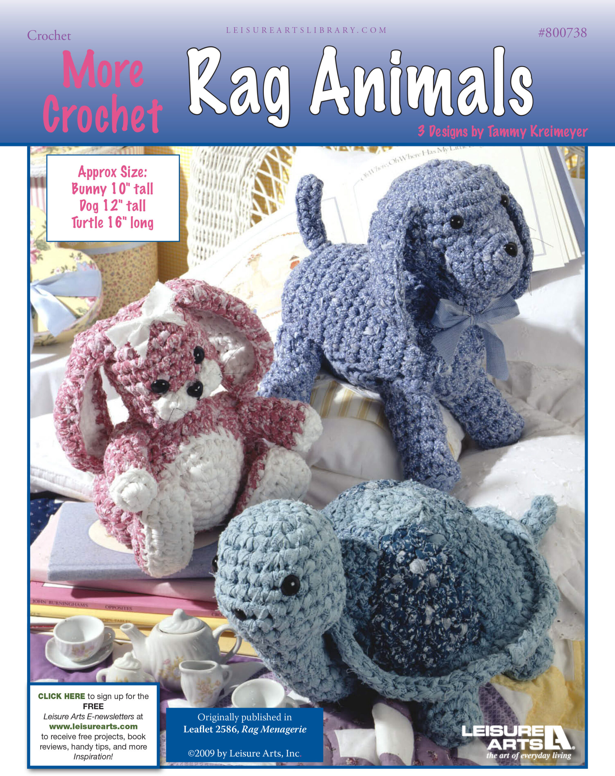 Leisure Arts More Crochet Rag Animals ePattern