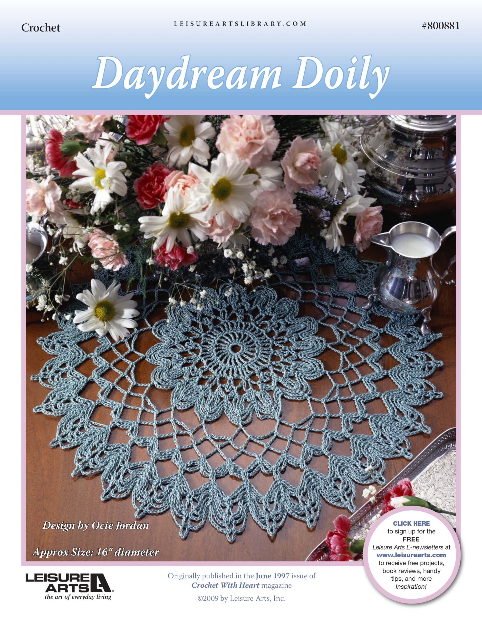 Leisure Arts Daydream Doily Crochet ePattern