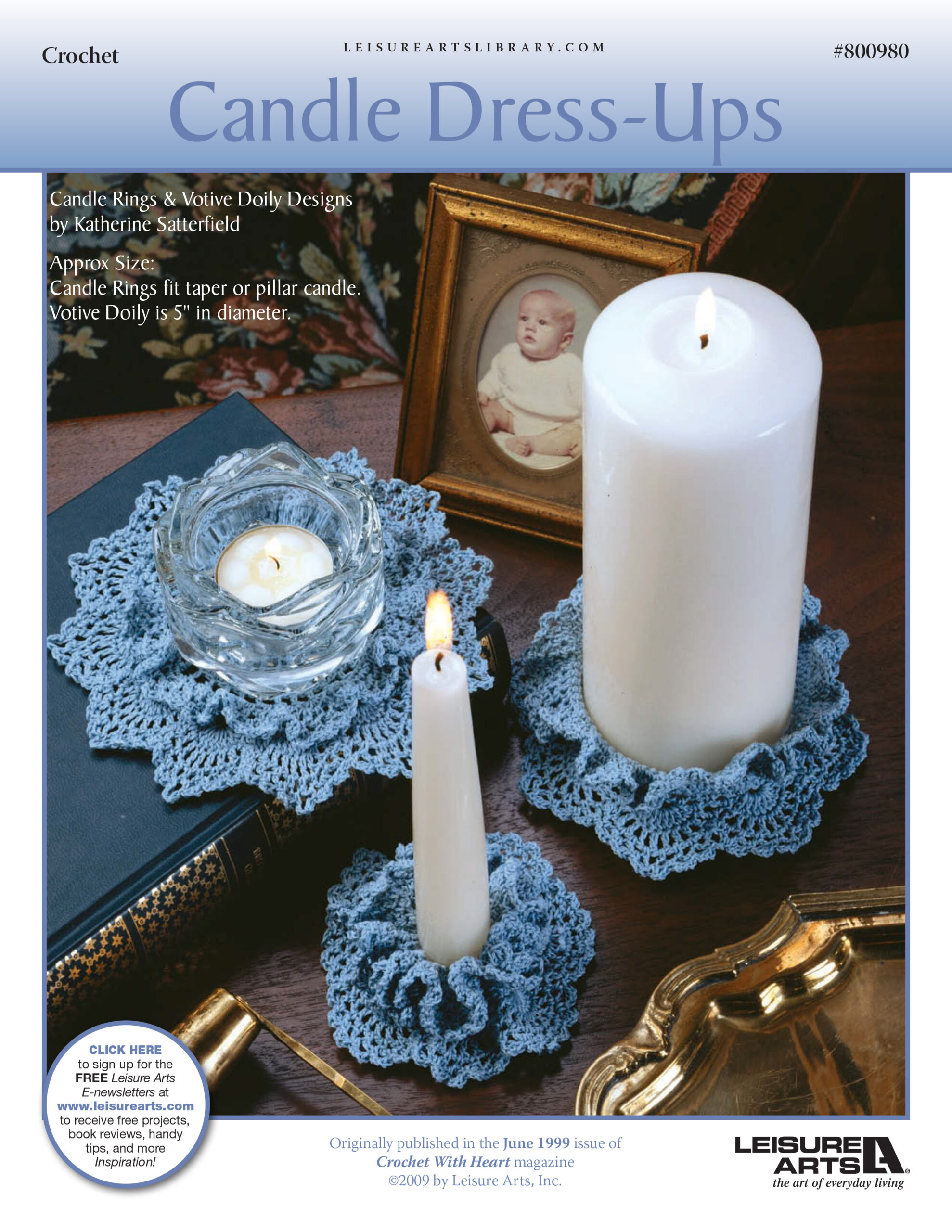 Leisure Arts Candle DressUps Crochet ePattern