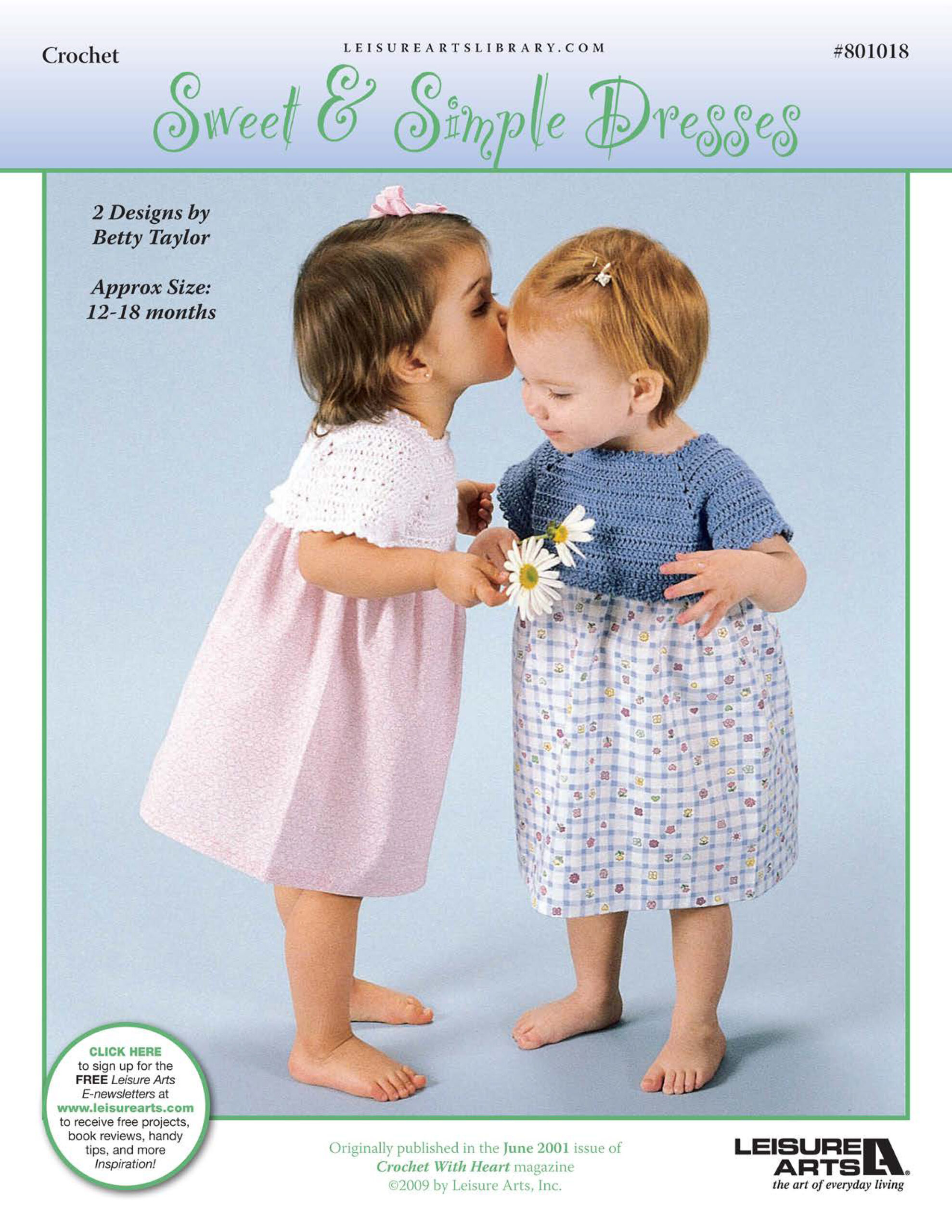 Leisure Arts Sweet Simple Dresses Crochet ePattern