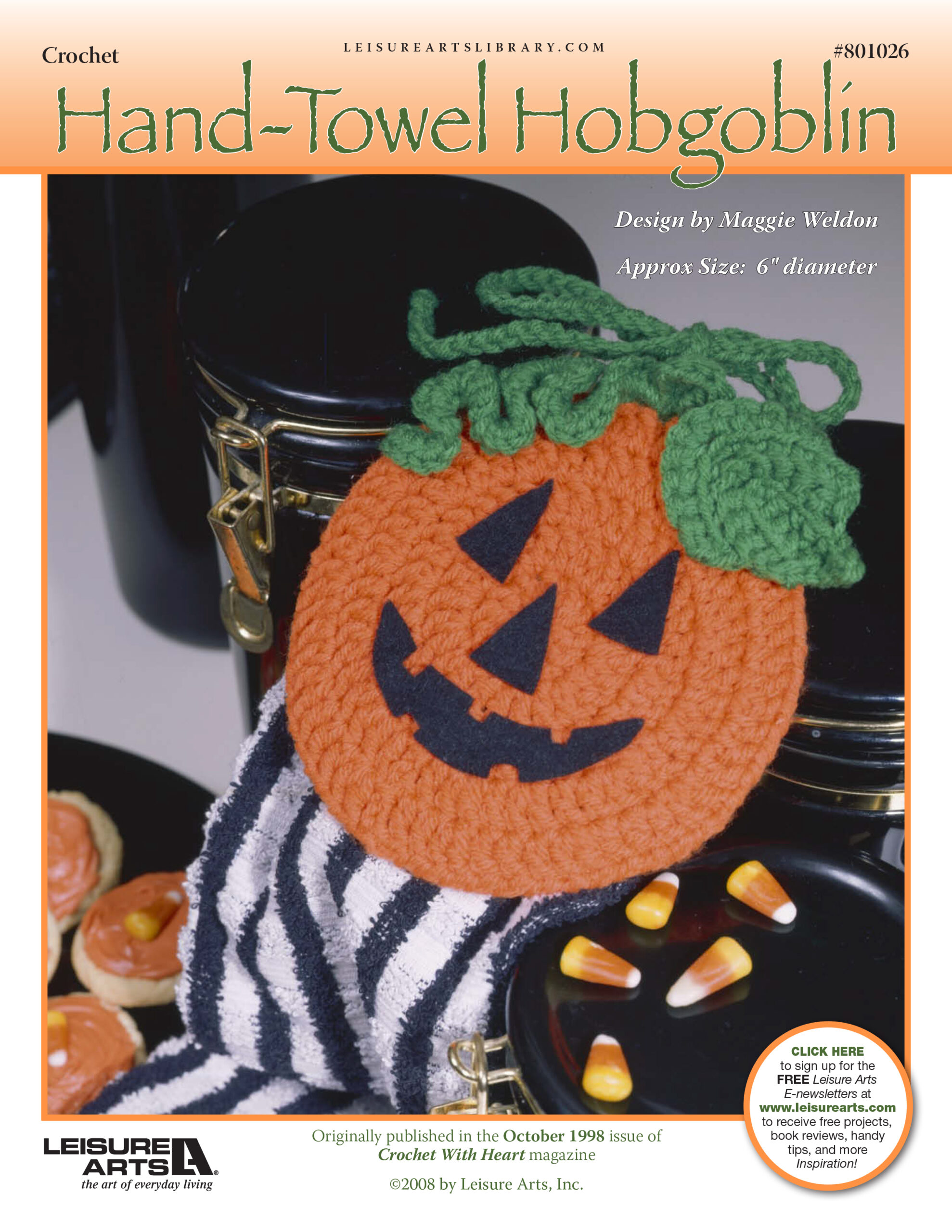 Leisure Arts HandTowel Hobgoblin Crochet ePattern