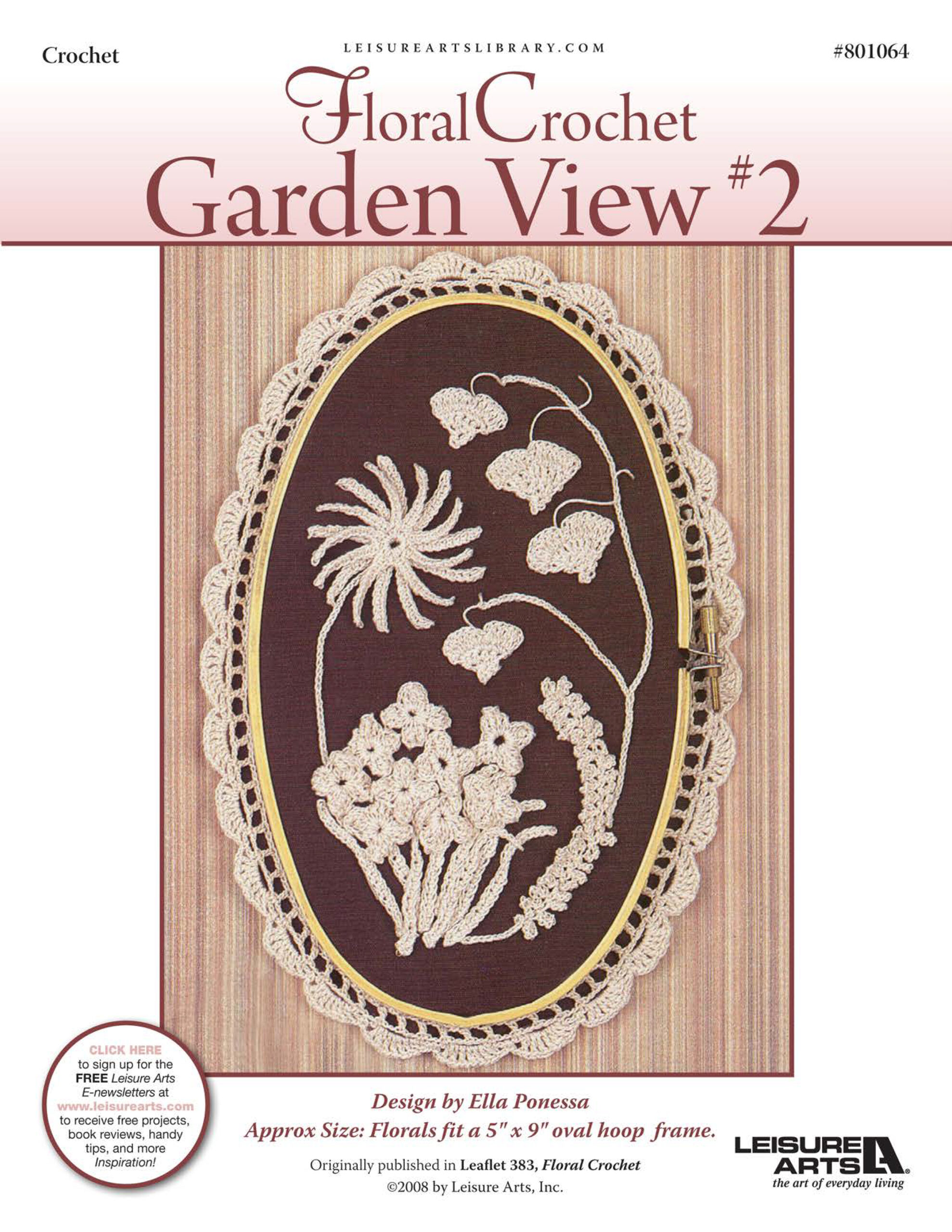 Leisure Arts Floral Crochet Garden View 2 ePattern