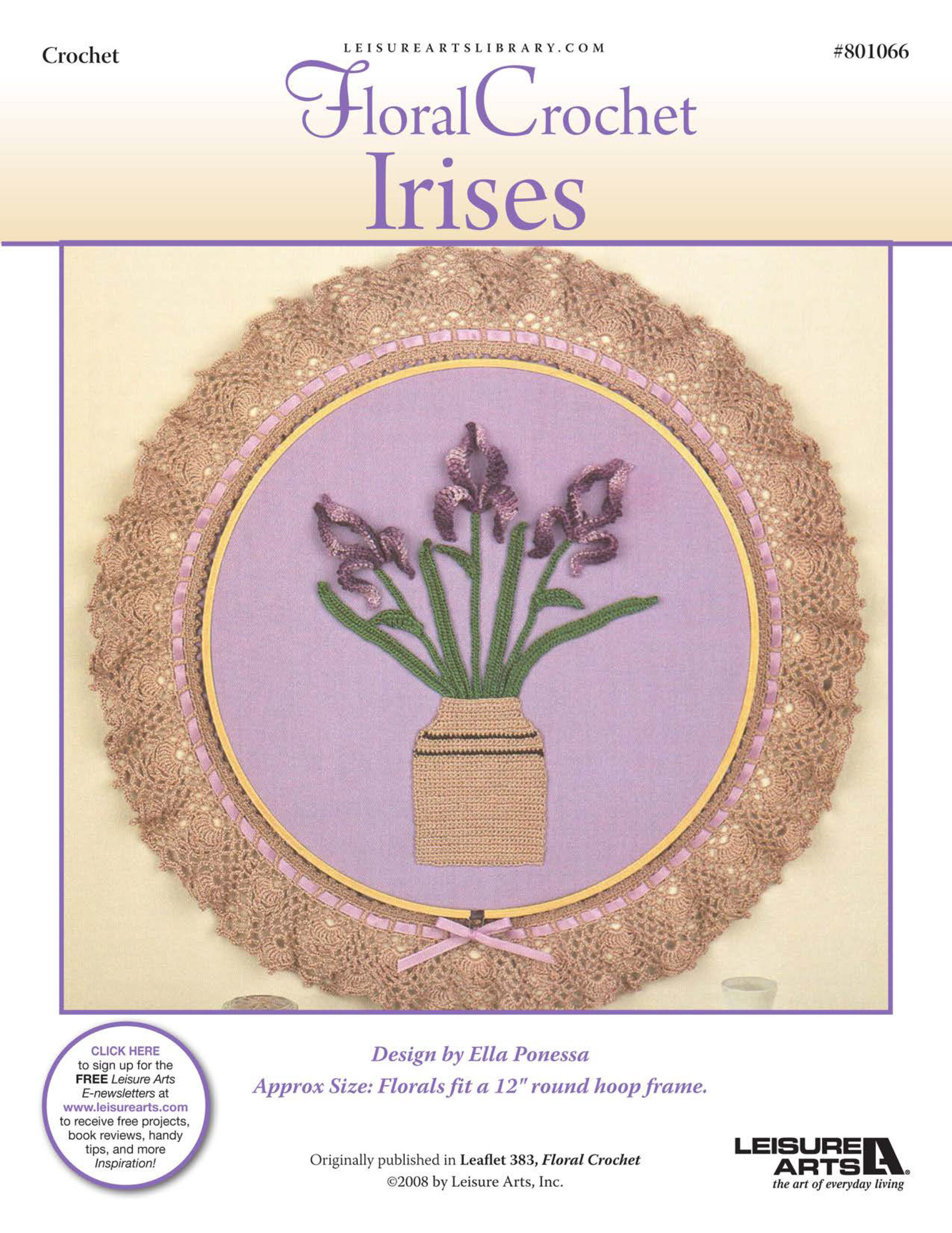 Leisure Arts Floral Crochet Irises ePattern