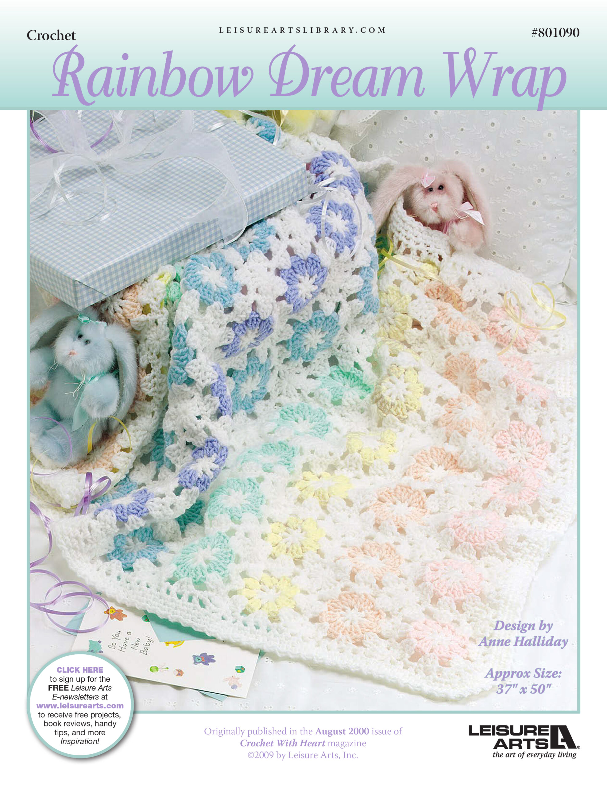 Leisure Arts Rainbow Dream Wrap Crochet ePattern