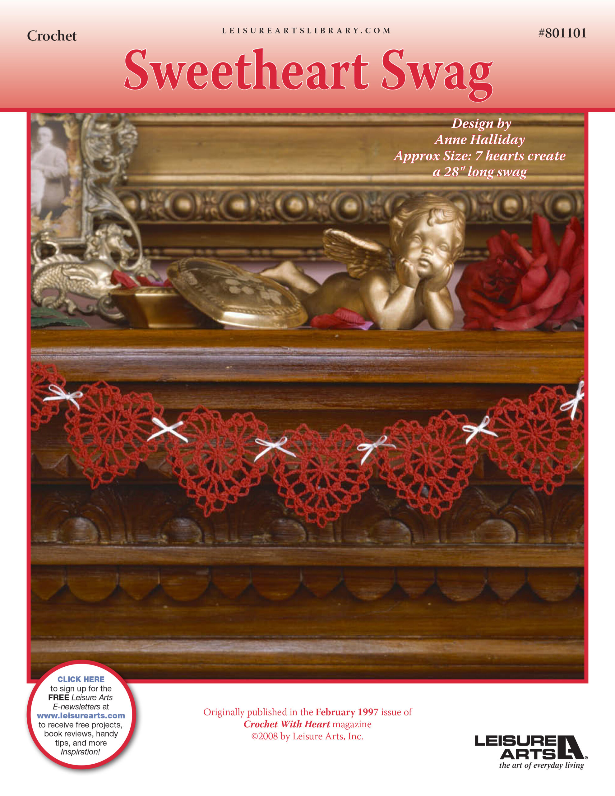 Leisure Arts Sweetheart Swag Crochet ePattern