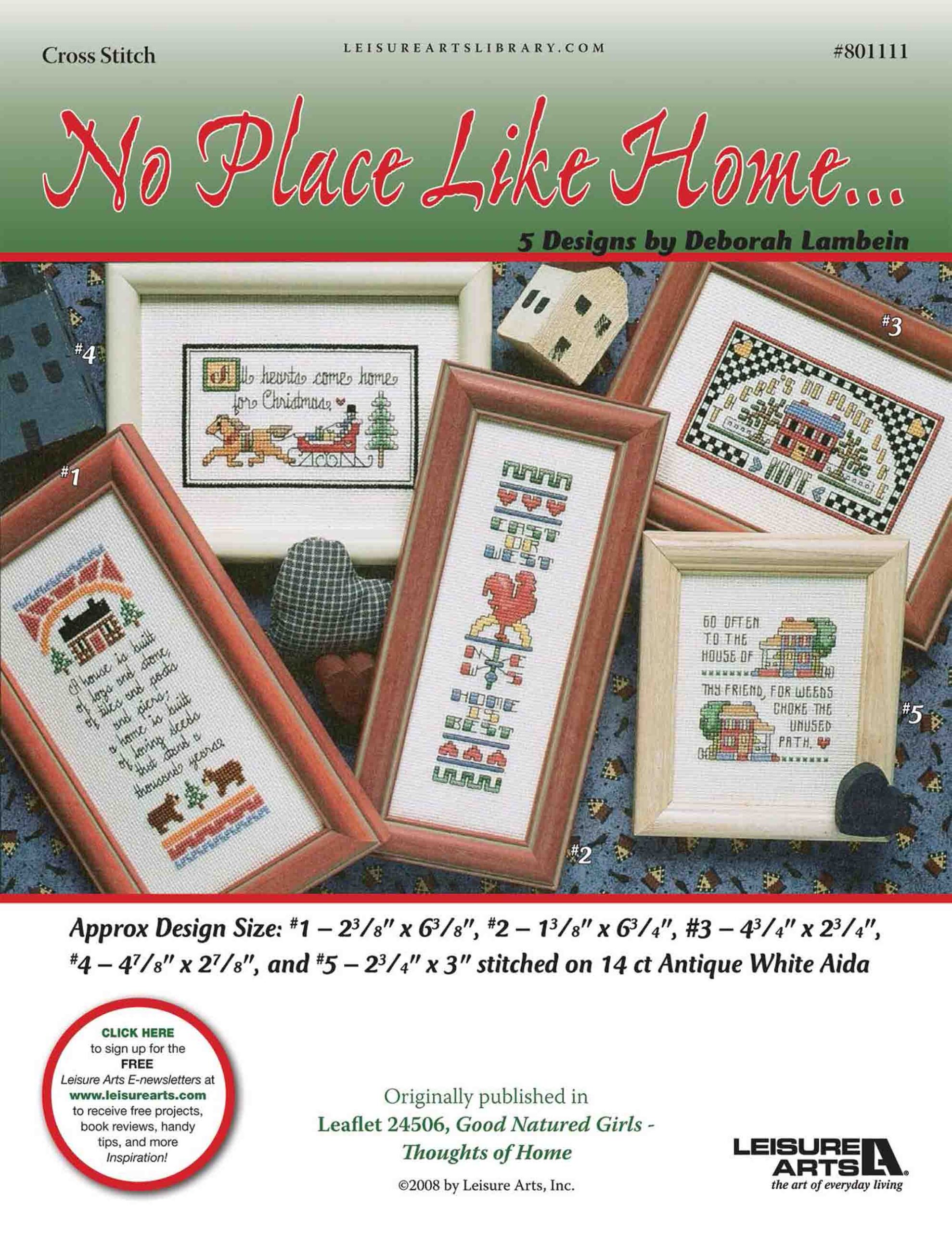 Leisure Arts Good Natured Girls No Place Like Home... ePattern