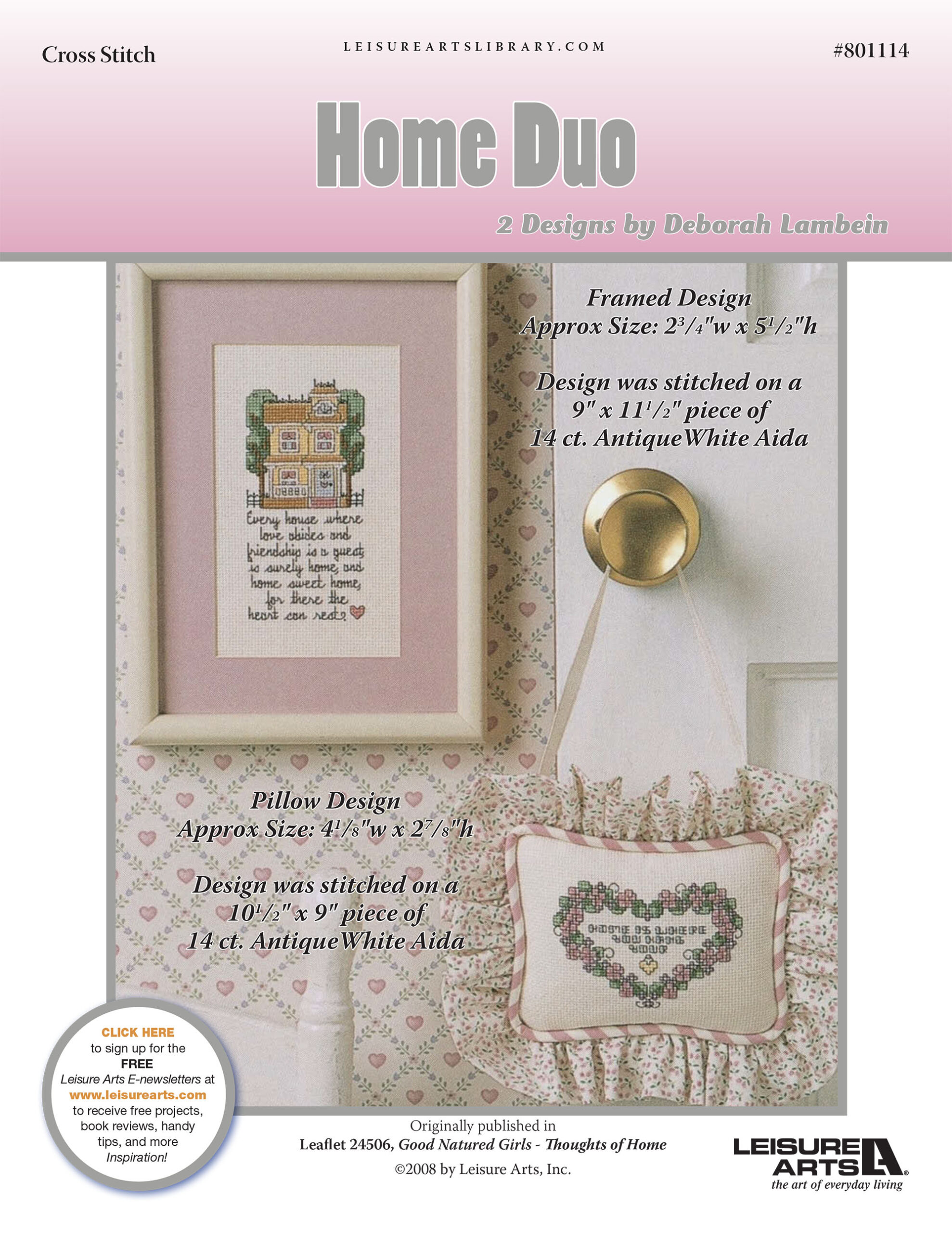 Leisure Arts Good Natured Girls Home Duo ePattern