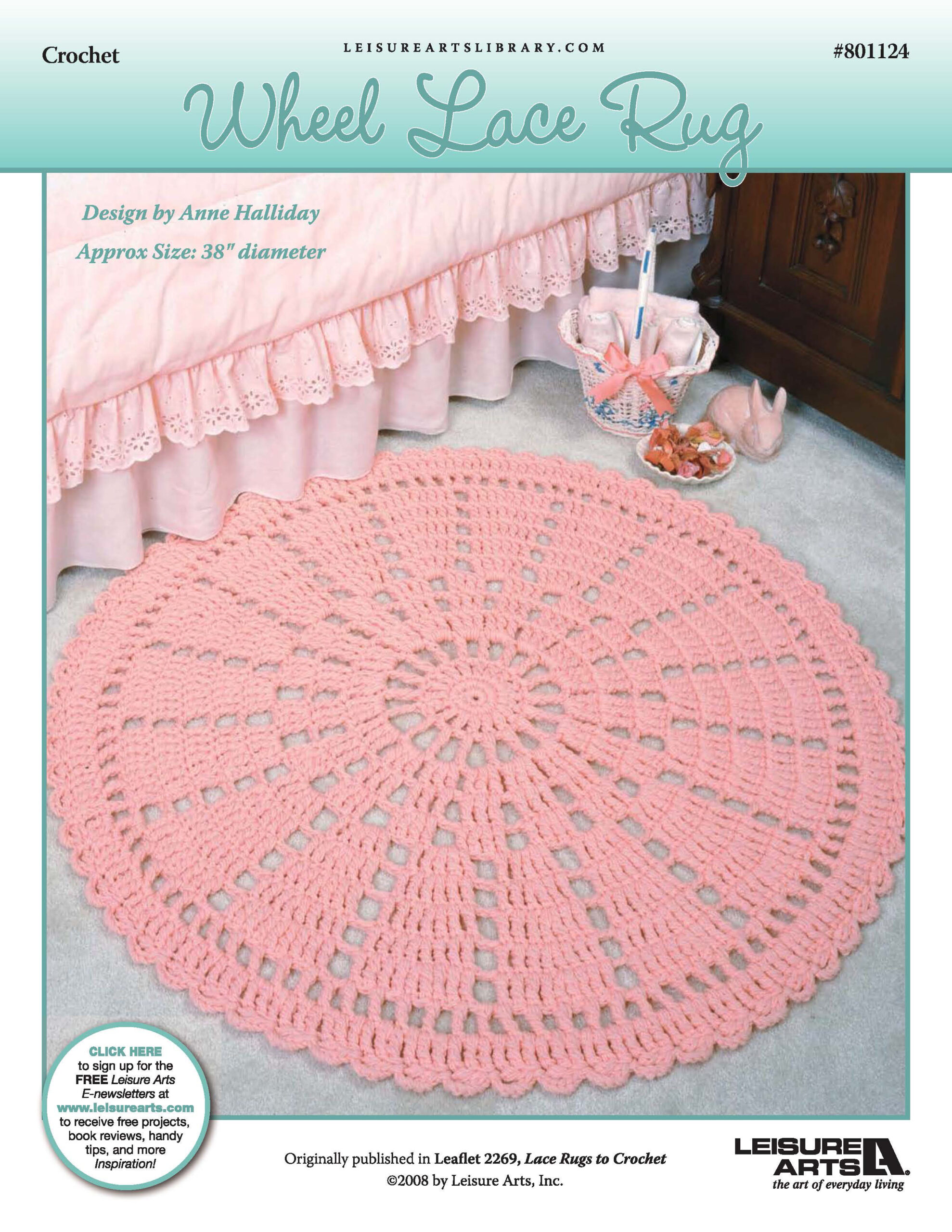 Leisure Arts Wheel Lace Rug Crochet ePattern