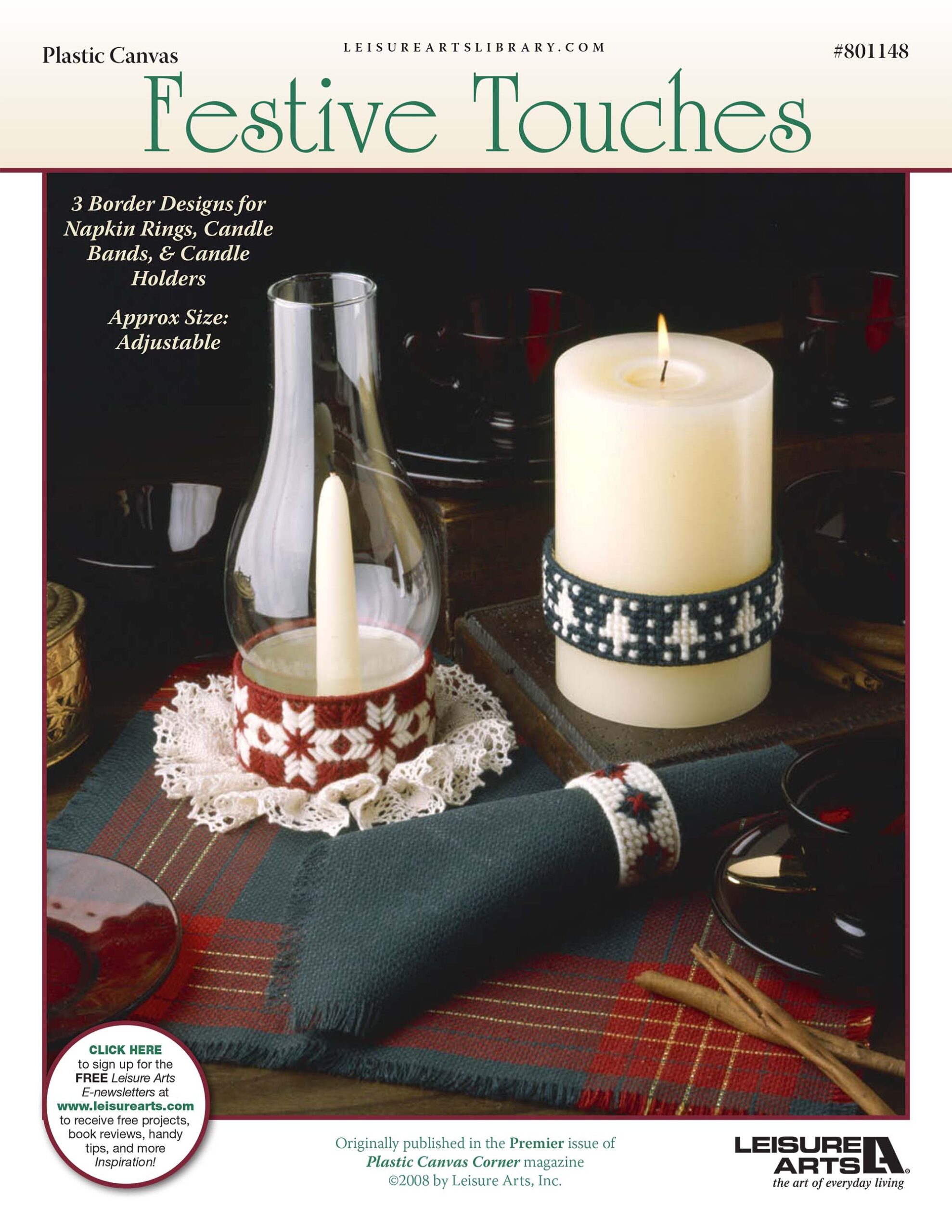 Leisure Arts Festive Touches Plastic Canvas ePattern