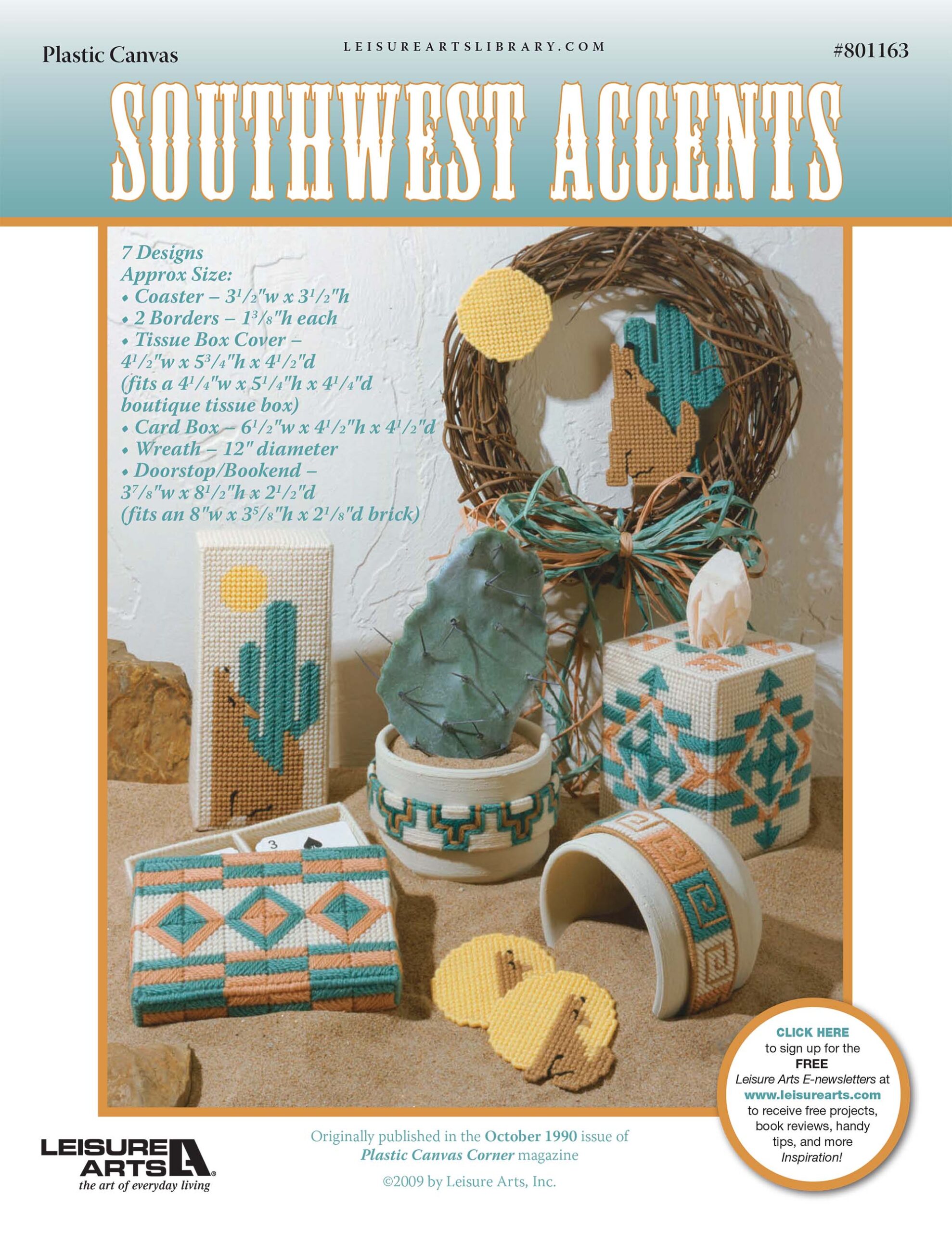 Leisure Arts Southwest Accents Plastic Canvas ePattern