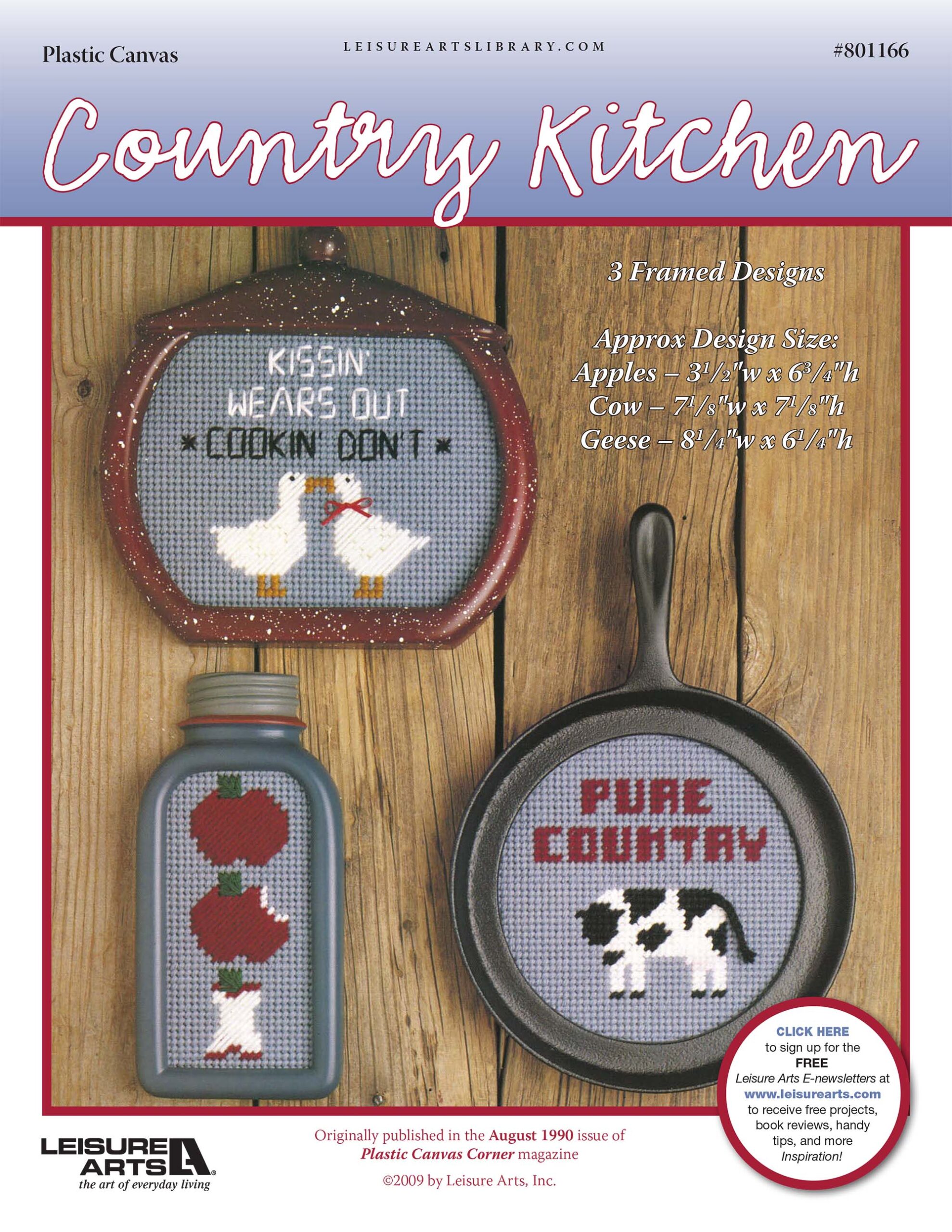Leisure Arts Country Kitchen Plastic Canvas ePattern