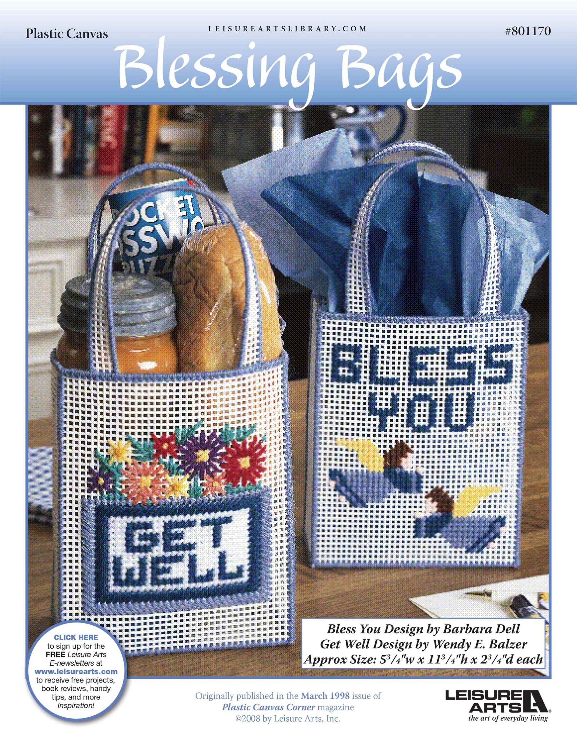 Leisure Arts Blessing Bags Plastic Canvas ePattern