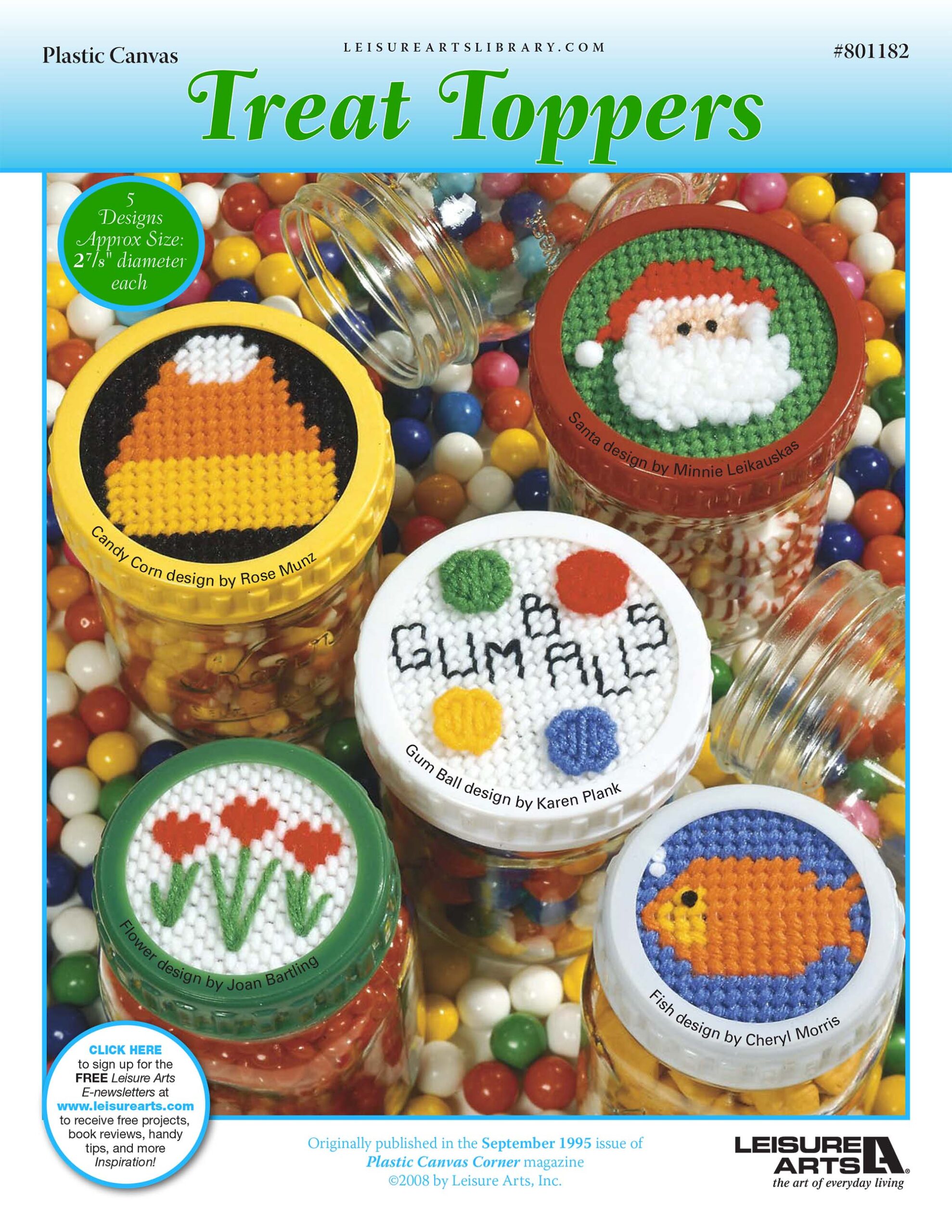 Leisure Arts Treat Toppers Plastic Canvas ePattern