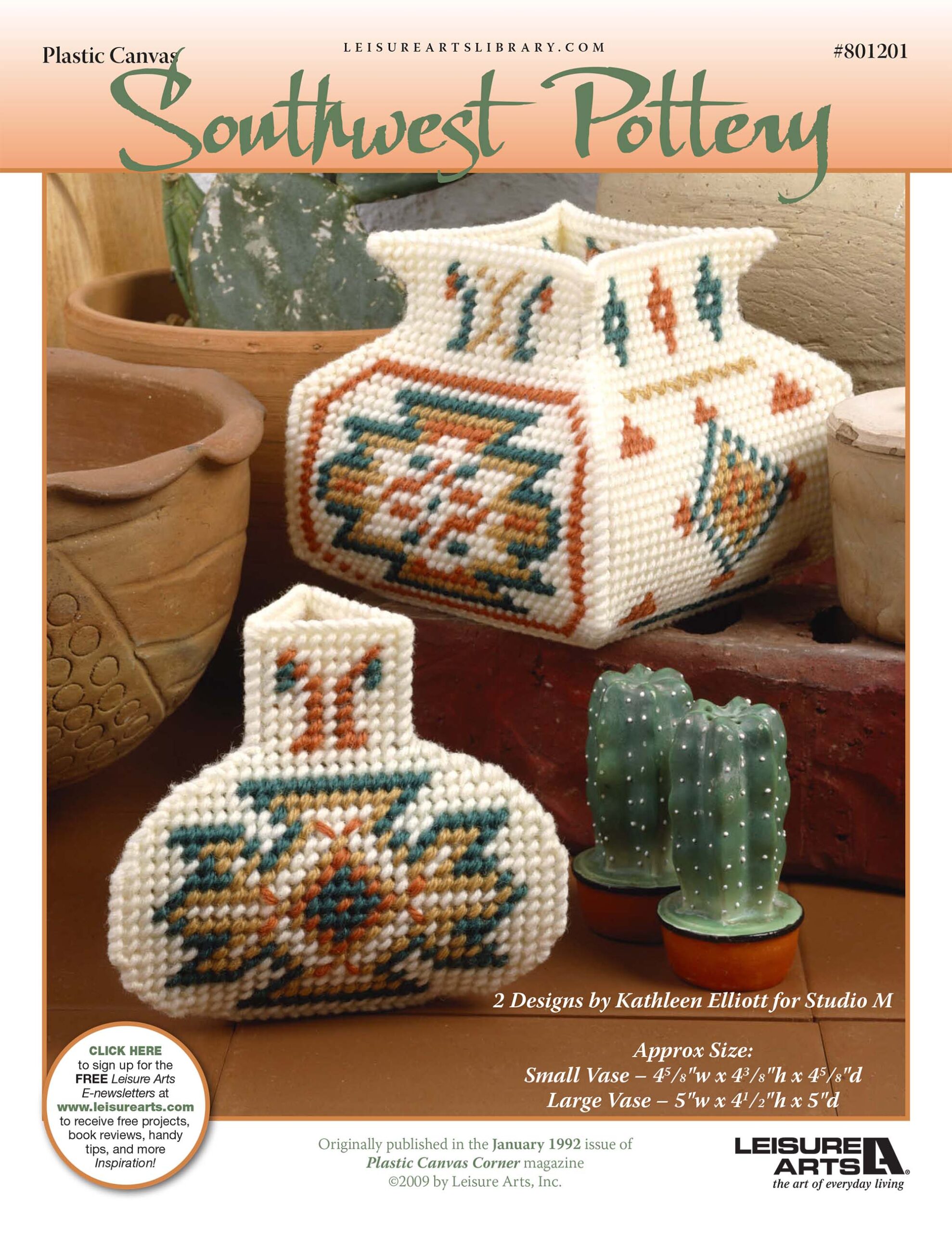 Leisure Arts Southwest Pottery Plastic Canvas ePattern