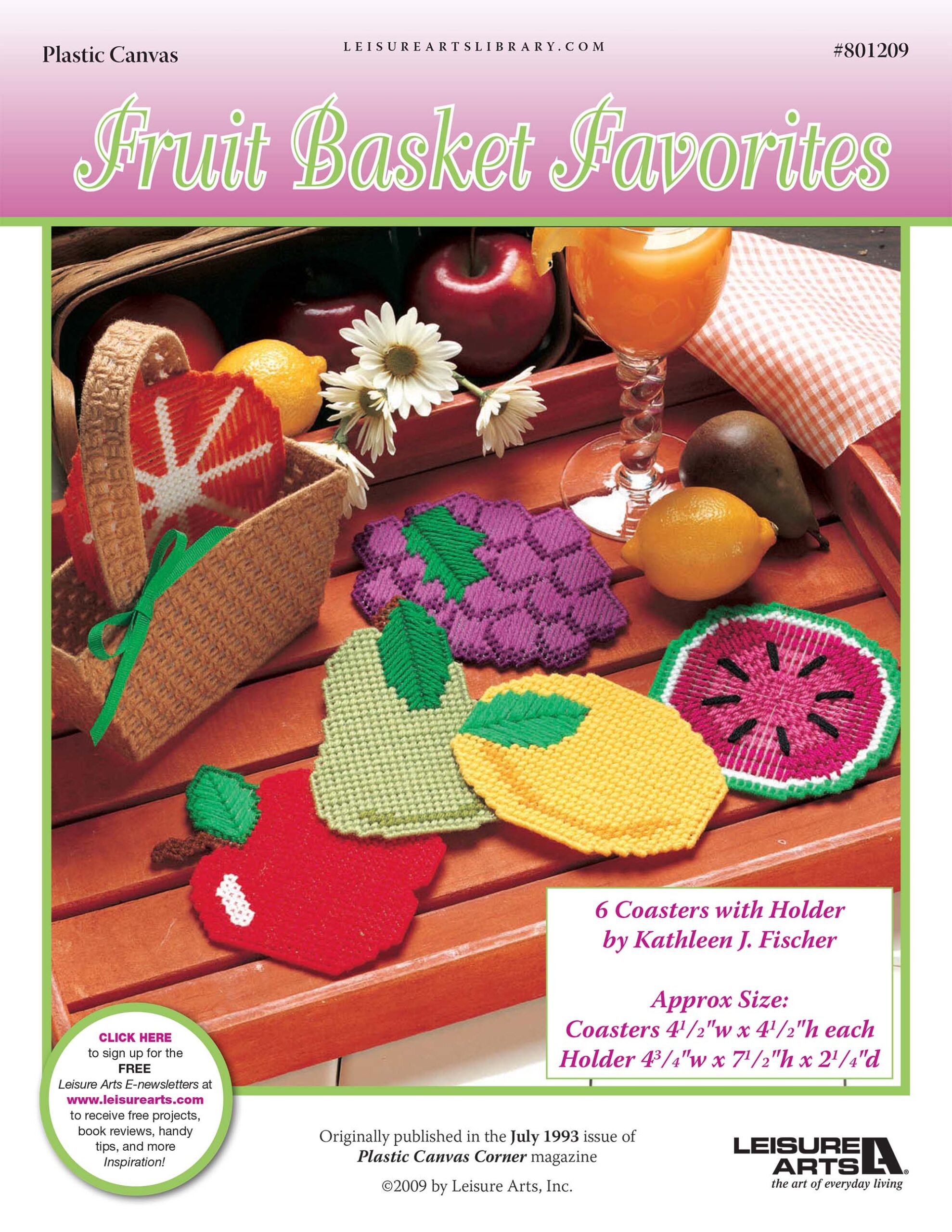 Leisure Arts Fruit Basket Favorites Plastic Canvas ePattern