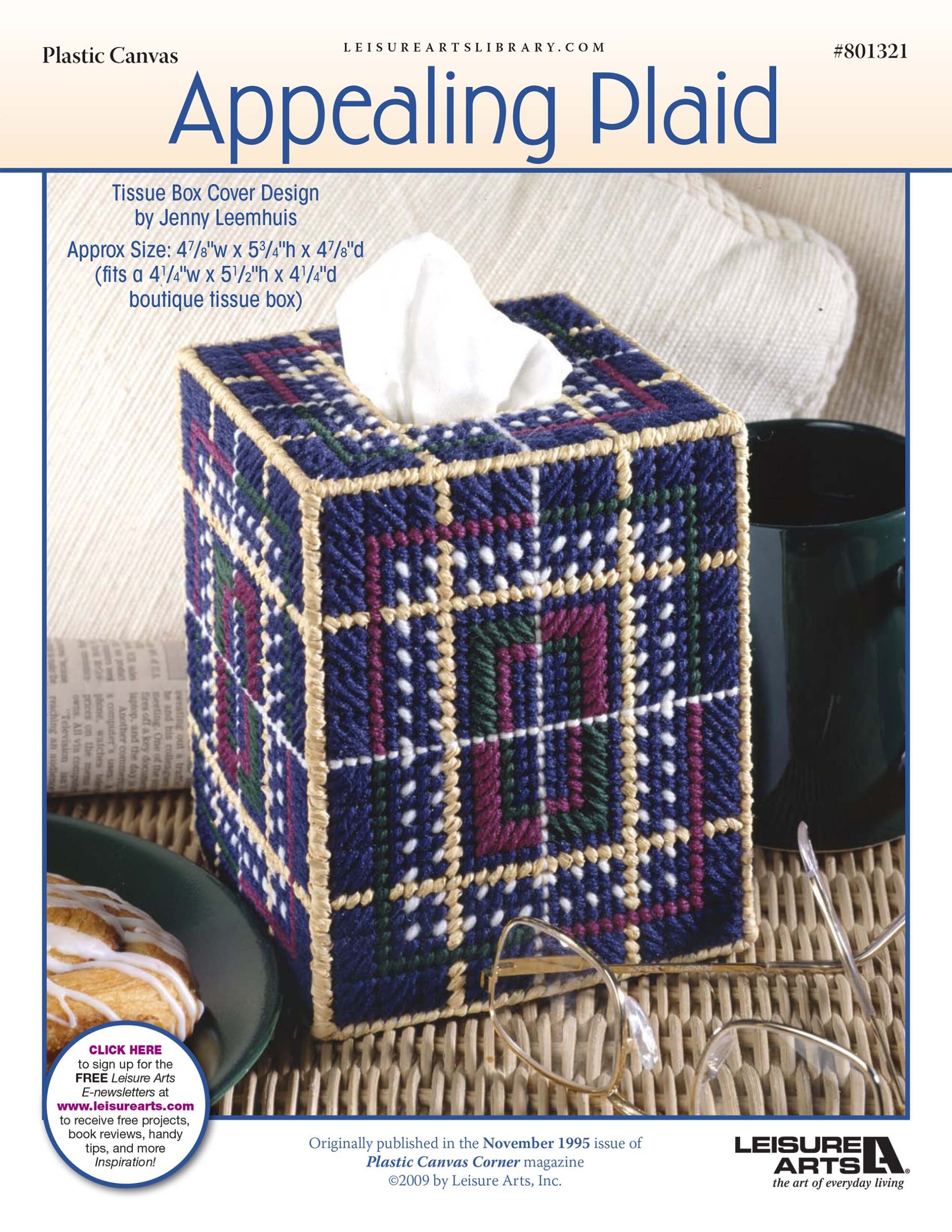 Leisure Arts Appealing Plaid Plastic Canvas ePattern
