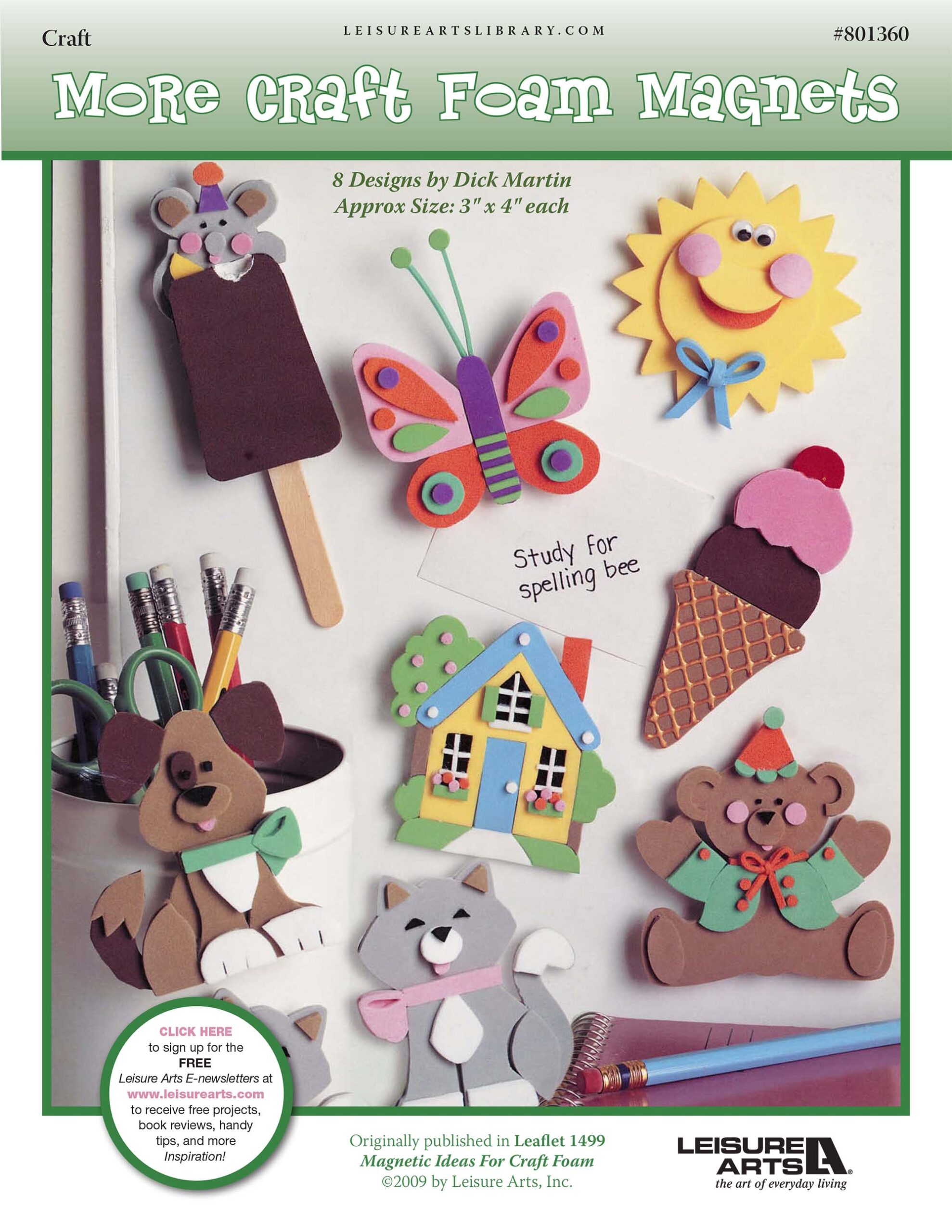 Leisure Arts More Craft Foam Magnets ePattern