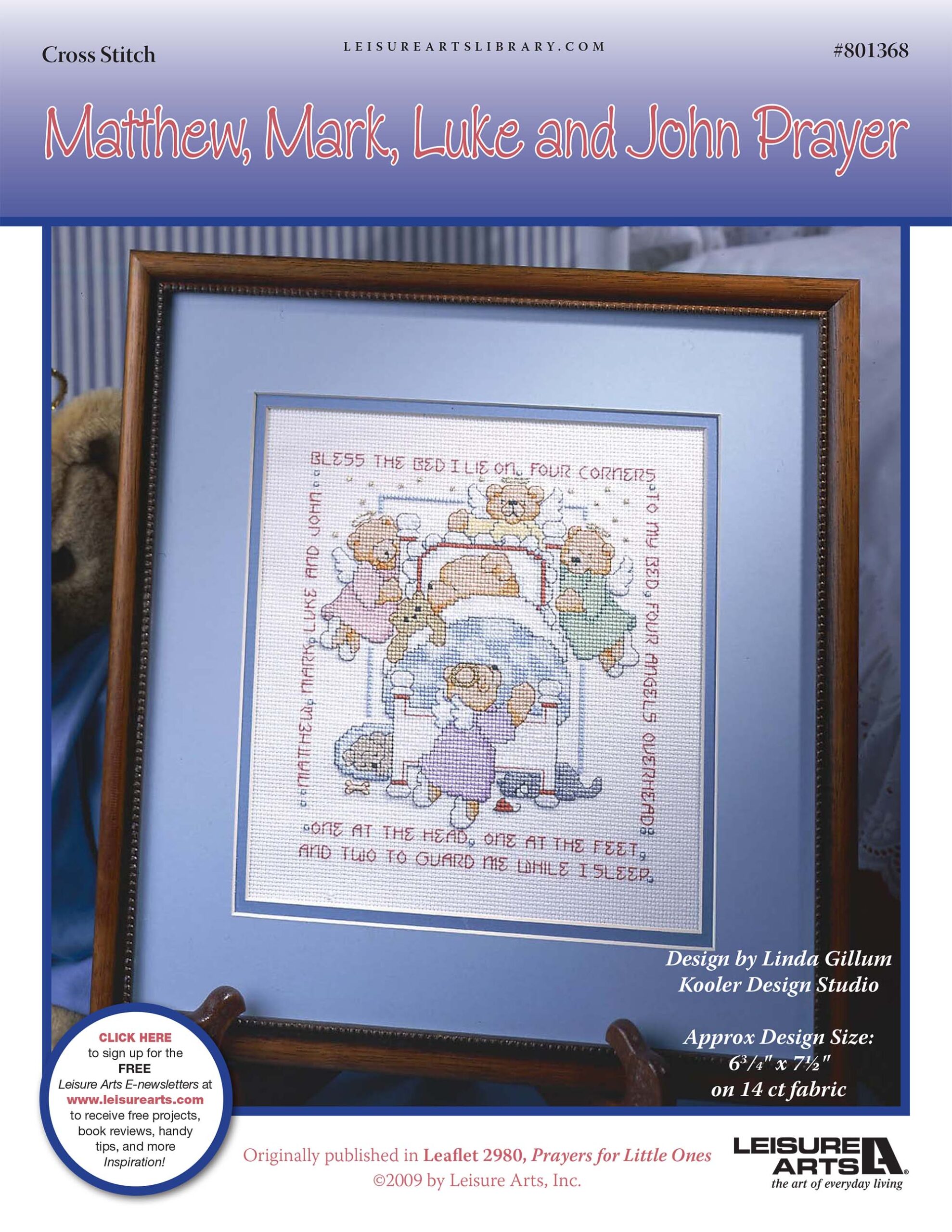 Leisure Arts Matthew Mark Luke John Prayer Cross Stitch ePattern