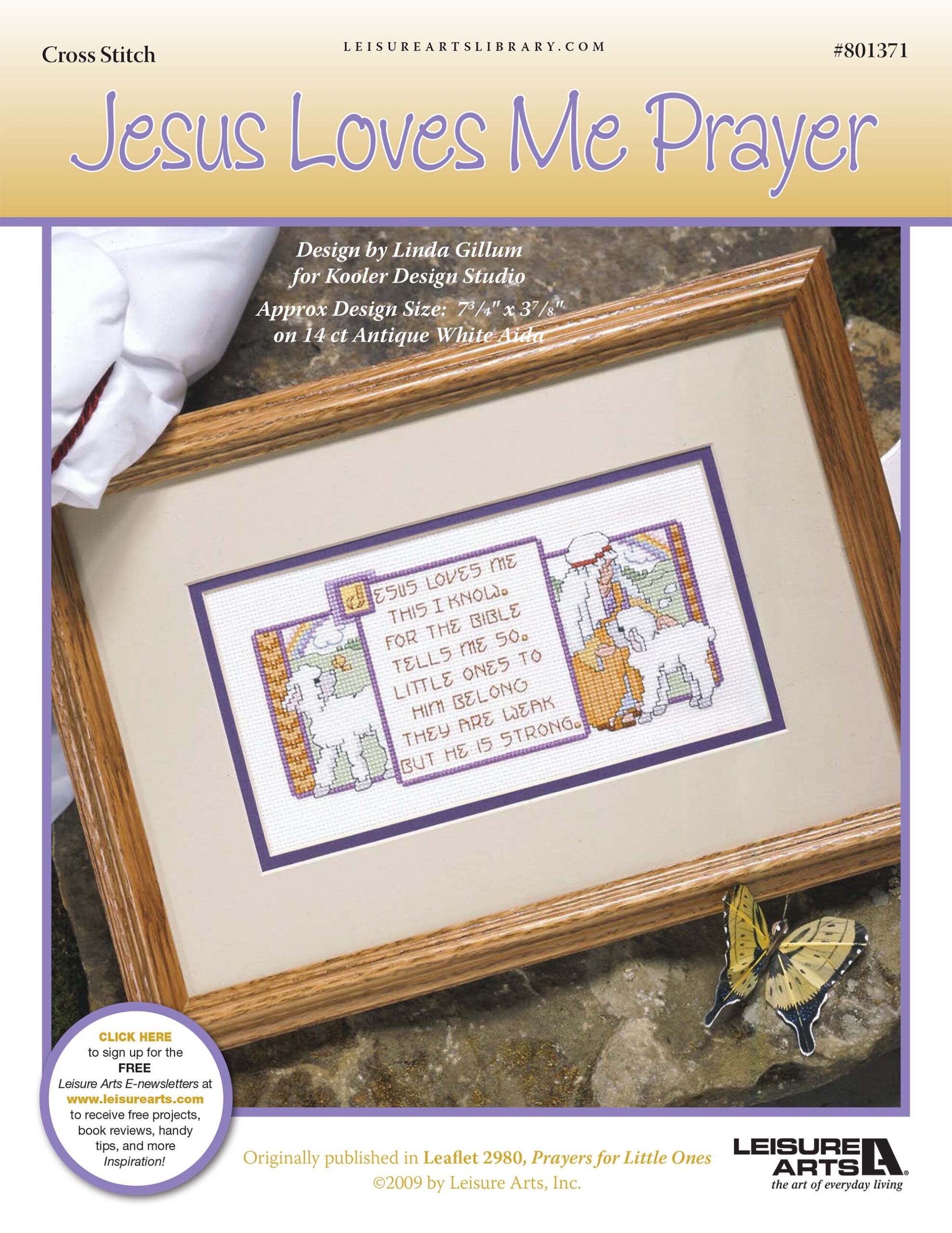 Leisure Arts Jesus Loves Me Cross Stitch ePattern
