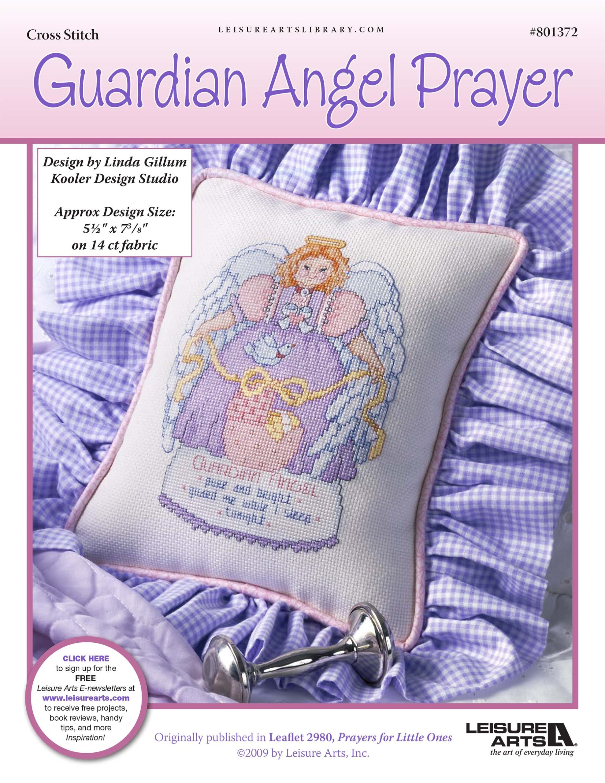Leisure Arts Guardian Angel Prayer Cross Stitch ePattern
