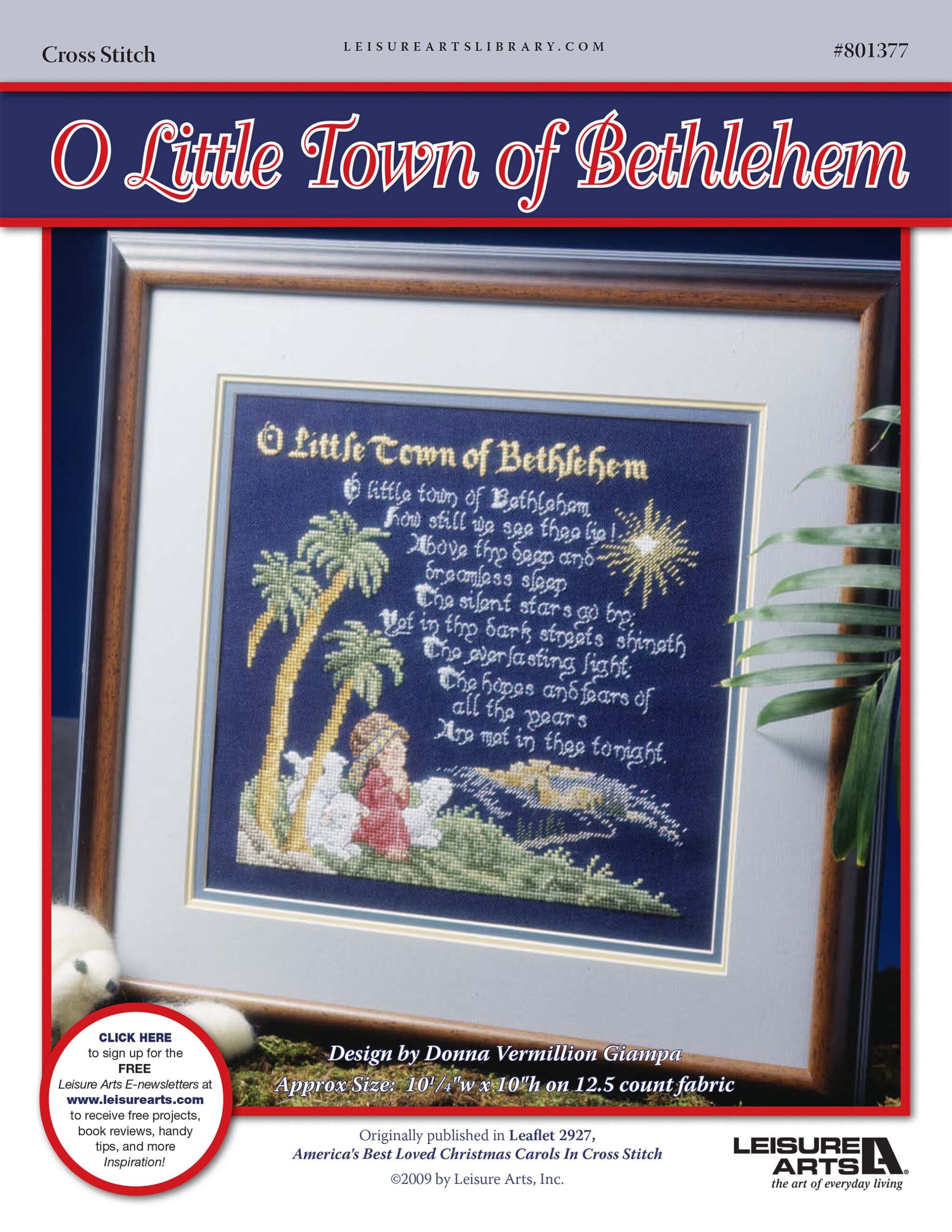 Leisure Arts O Little Town of Bethlehem Cross Stitch ePattern