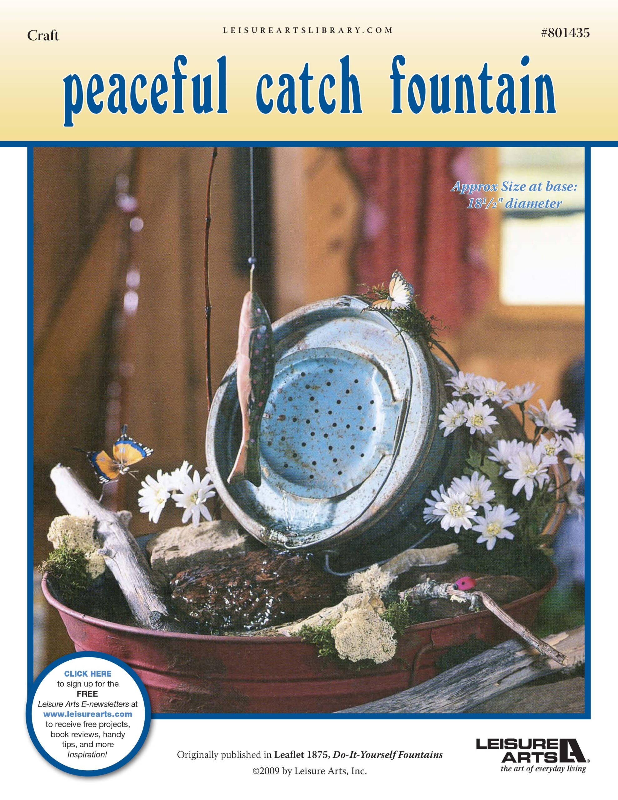 Leisure Arts Do It Yourself Fountain Peaceful Catch ePattern