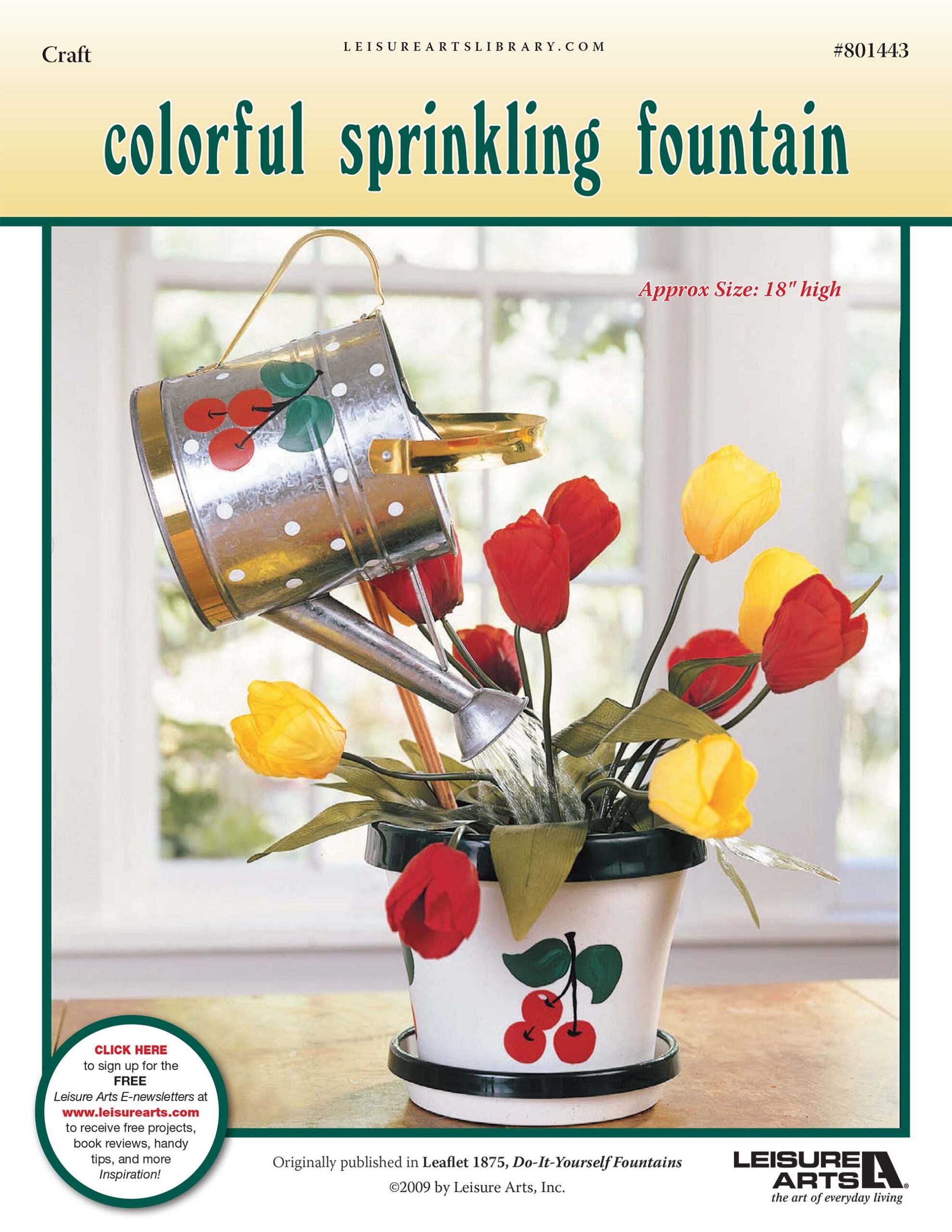 Leisure Arts Do It Yourself Fountains Colorful Sprinkling ePattern