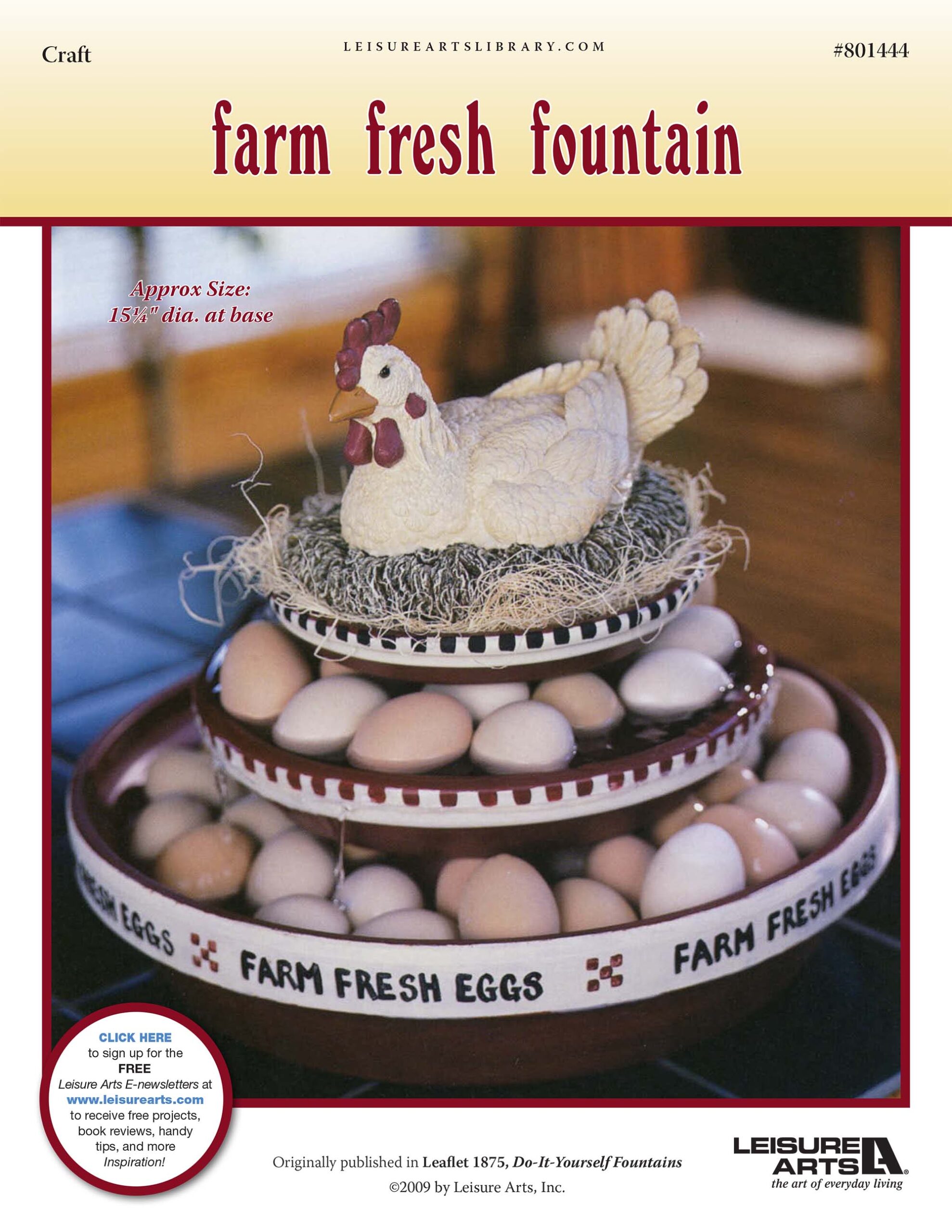 Leisure Arts Do It Yourself Fountains Farm Fresh ePattern
