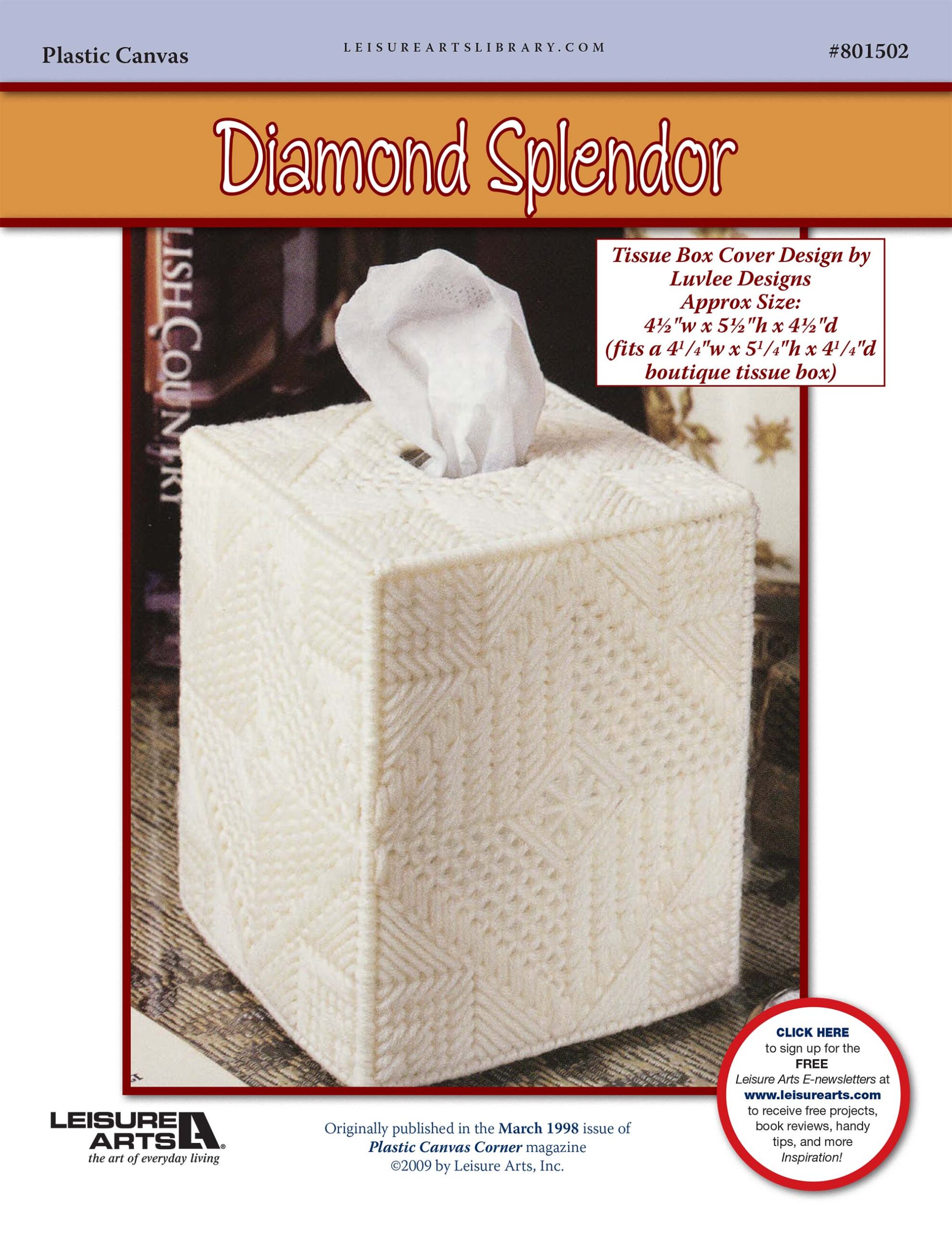 Leisure Arts Diamond Splendor Plastic Canvas ePattern