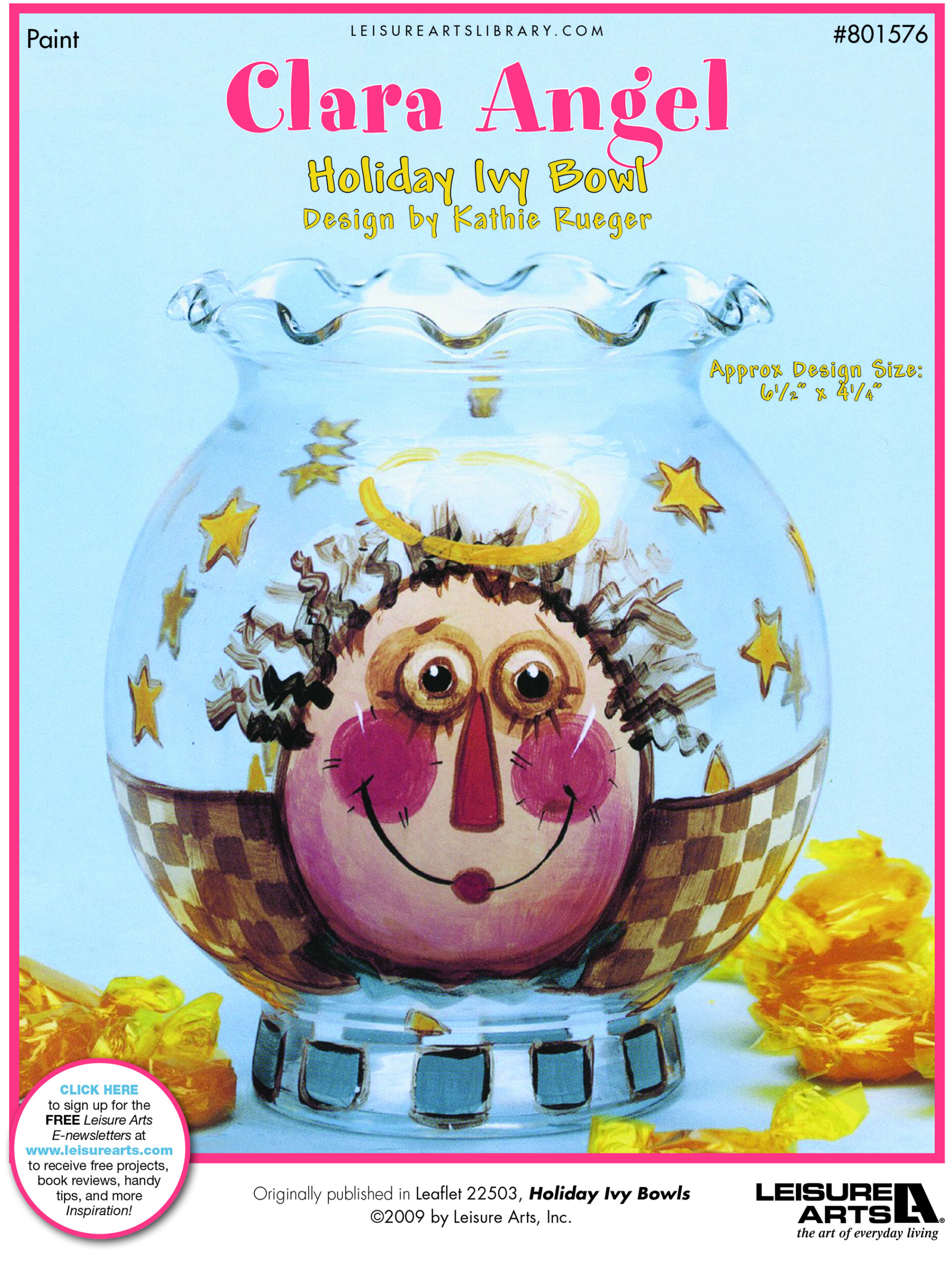 Leisure Arts ePattern Clara Angel Ivy Bowl