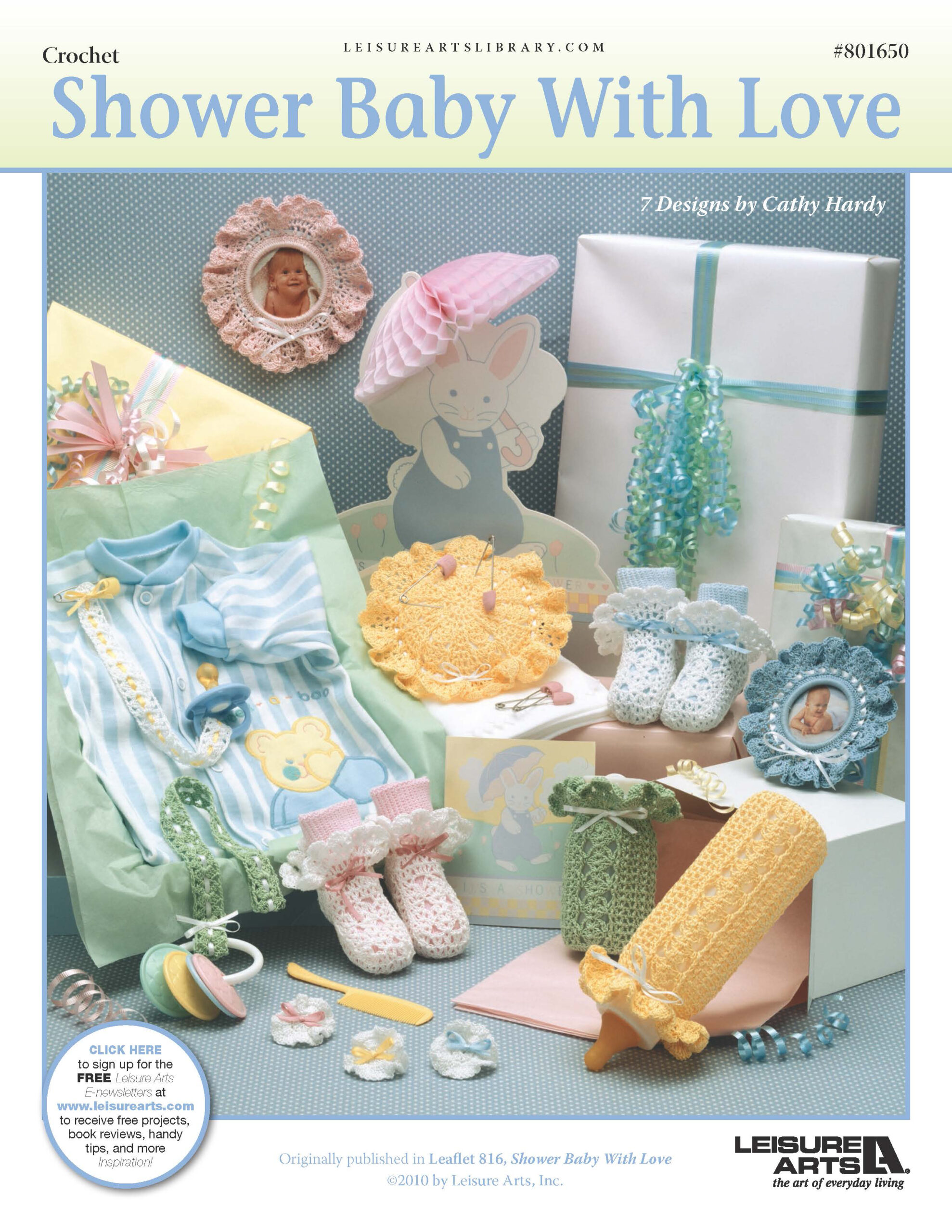 Leisure Arts Shower Baby With Love Crochet ePattern