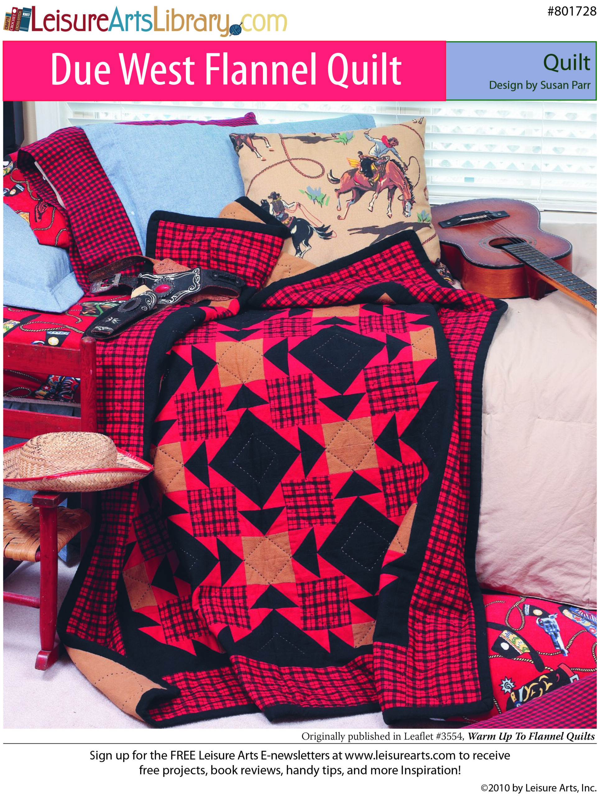 Leisure Arts Warm Up To Flannel Due West Flannel Quilt ePattern