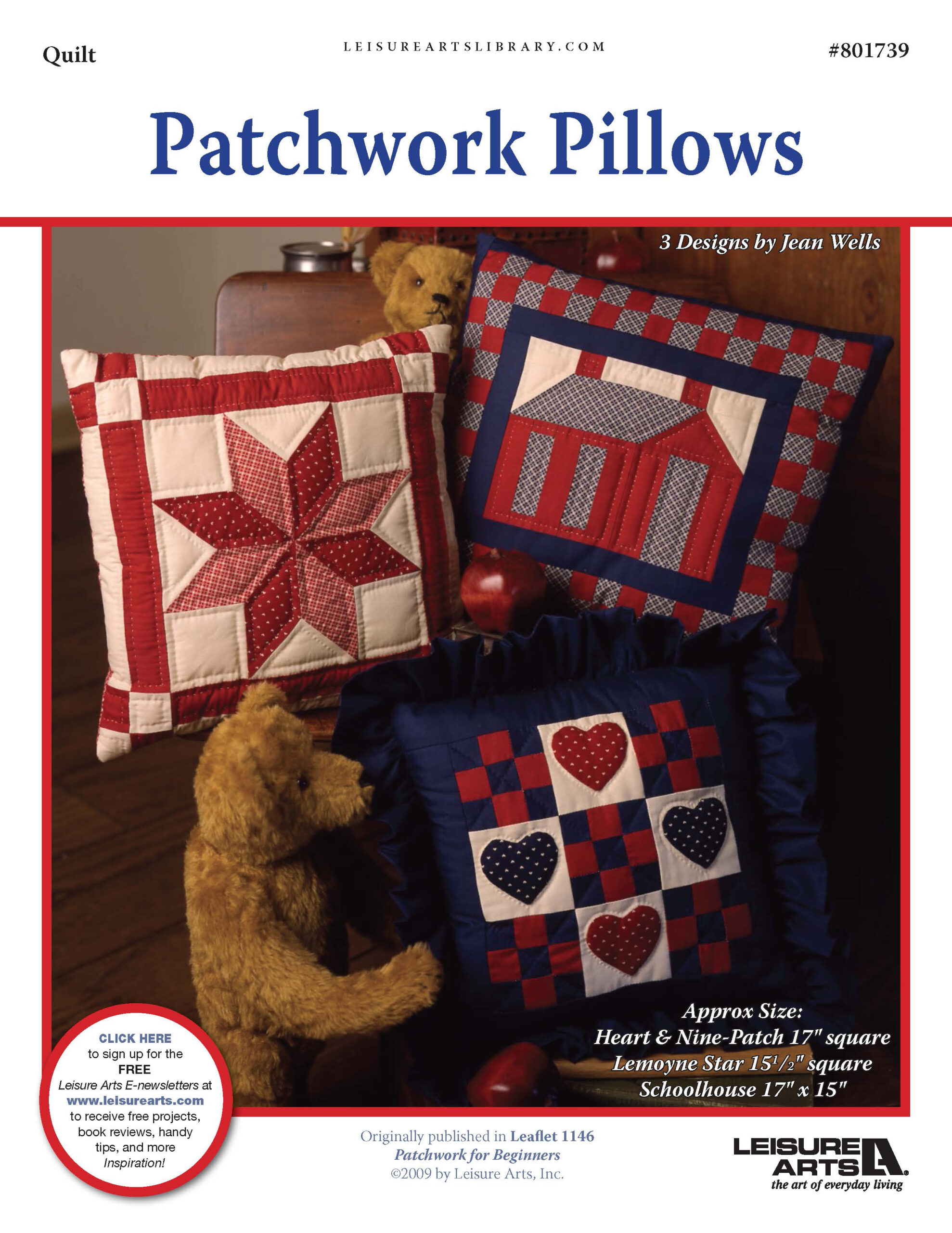 Leisure Arts Patchwork Pillows Quilt ePattern