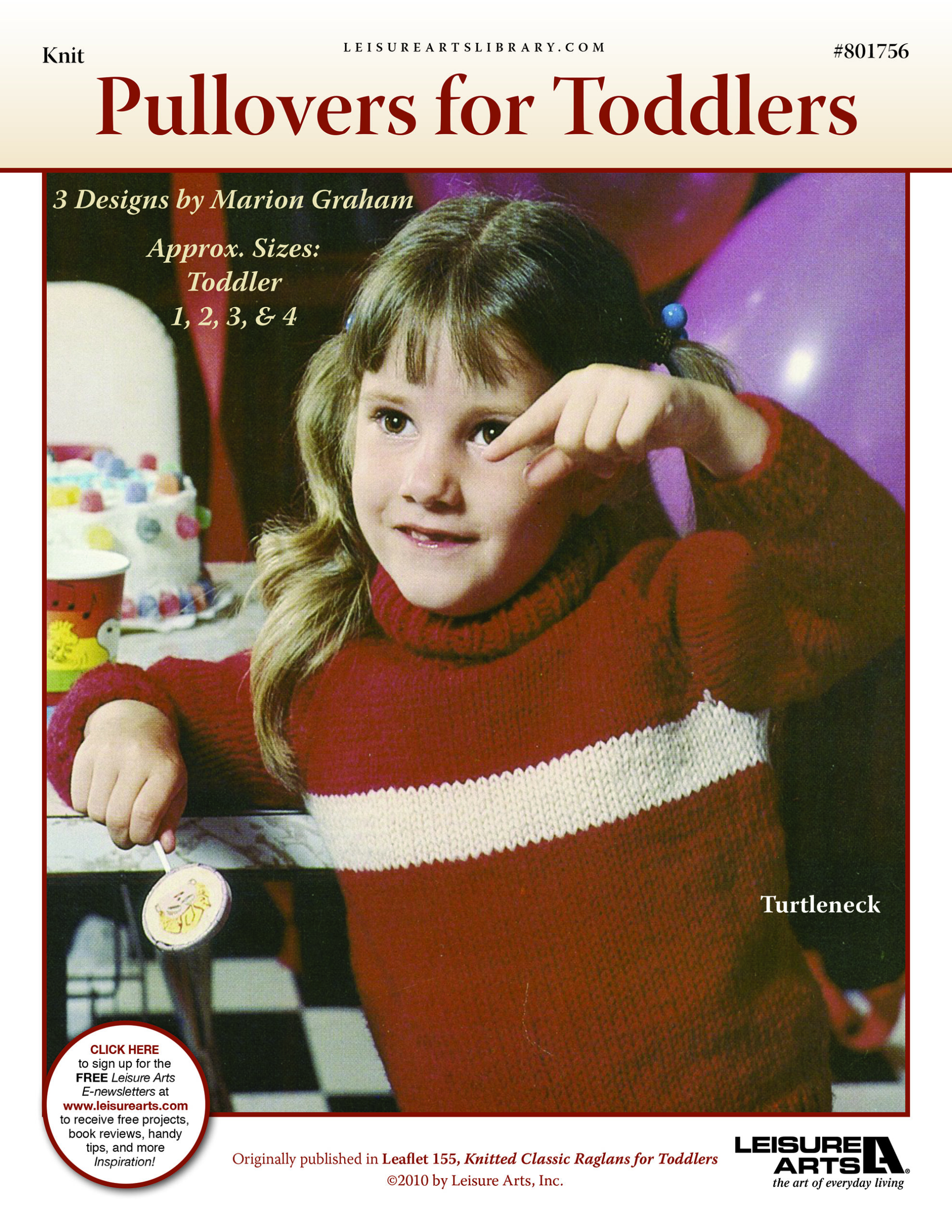 Leisure Arts ePattern Pullovers for Toddlers