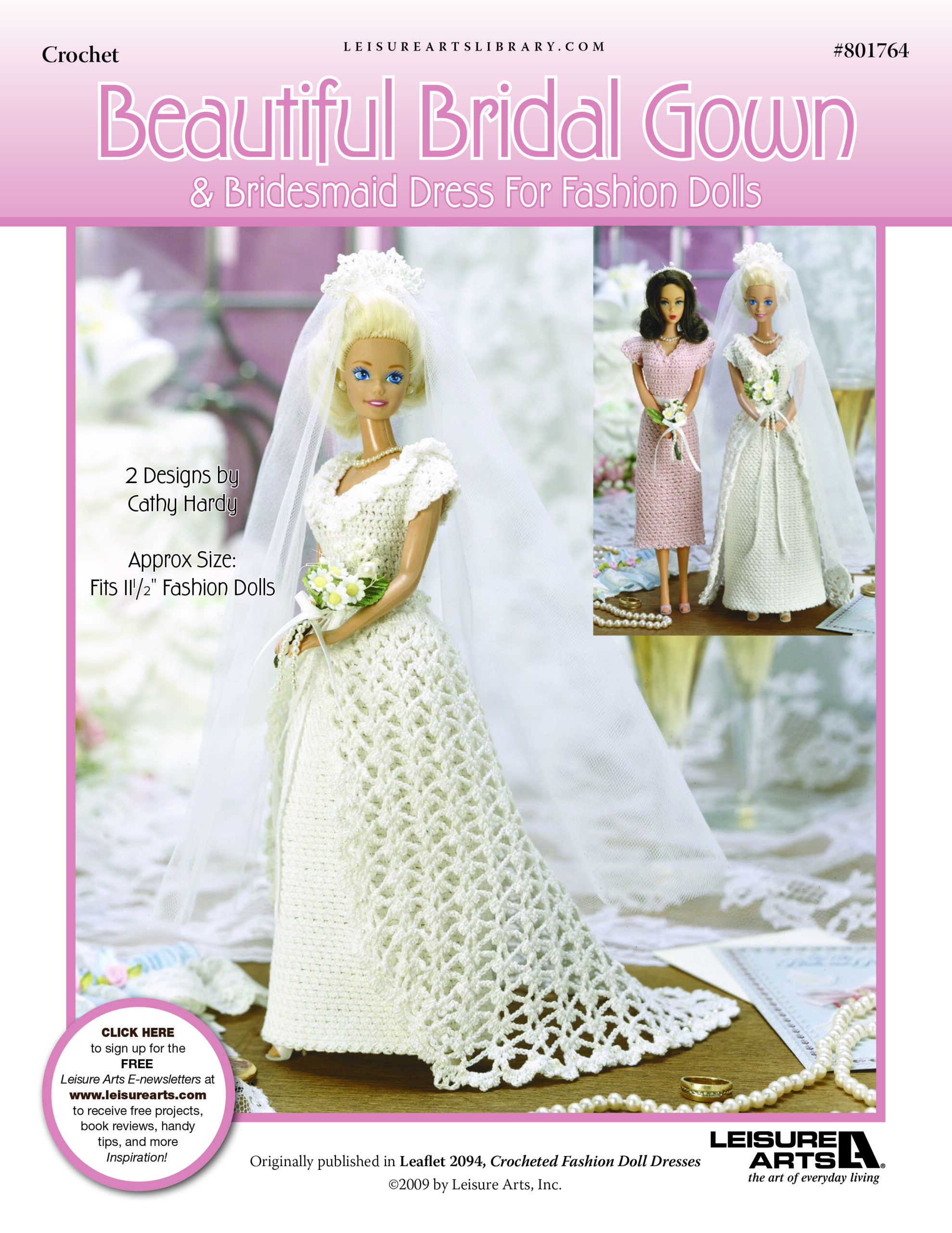 Leisure Arts Beautiful Bridal Gown Bridesmaid Dress ePattern