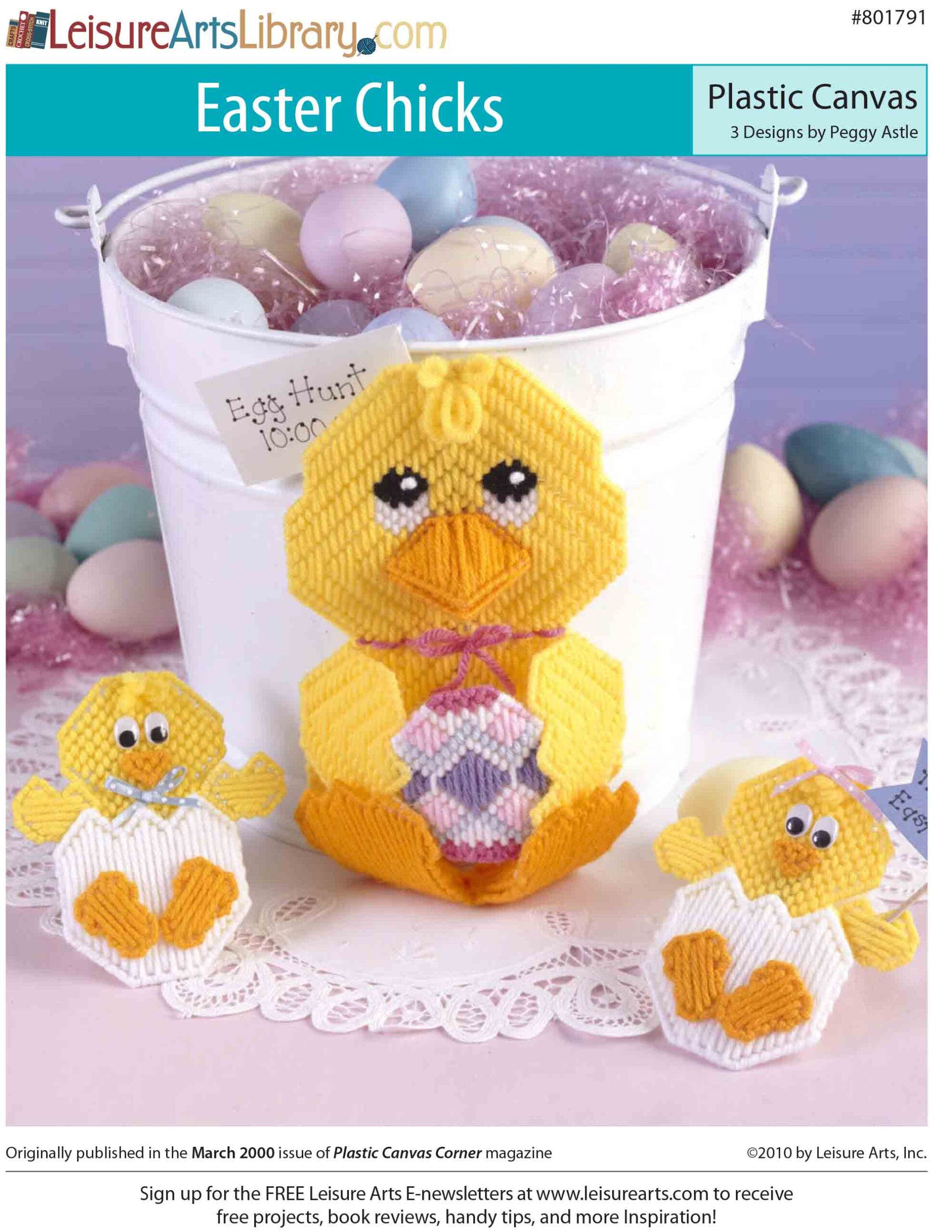 Leisure Arts Easter Chicks Plastic Canvas ePattern