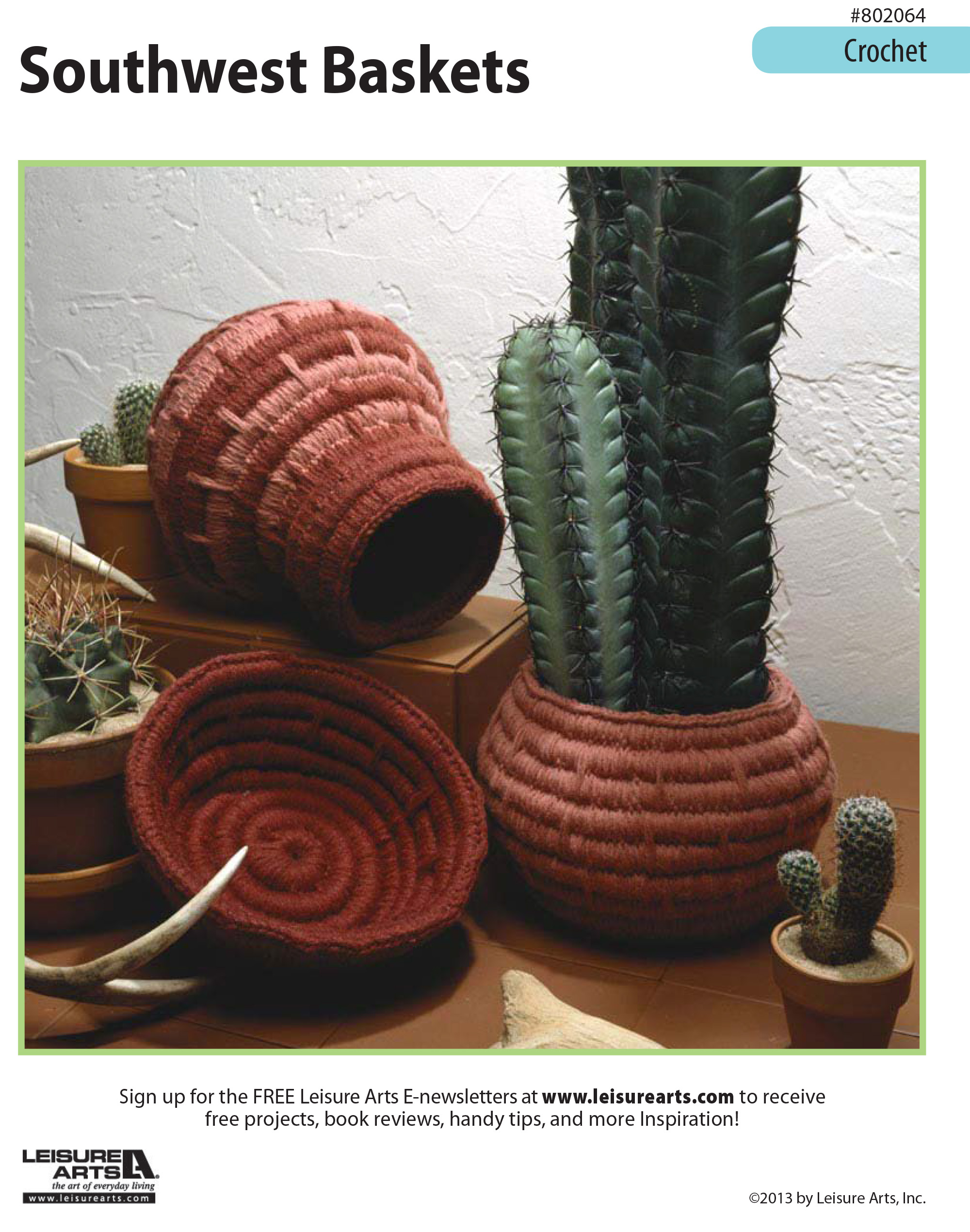 Leisure Arts Southwest Baskets Crochet ePattern