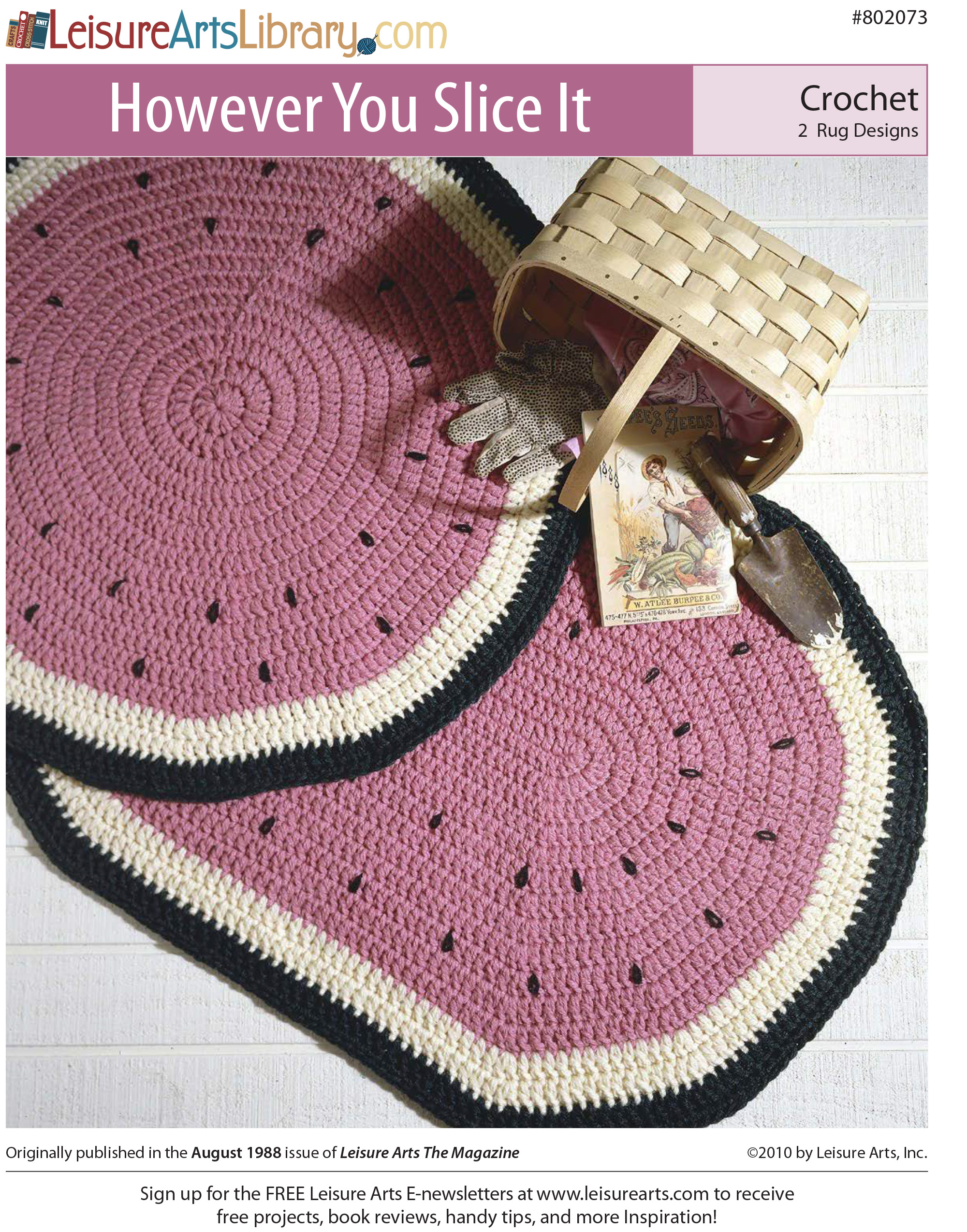 Leisure Arts However You Slice It Rugs Crochet ePattern