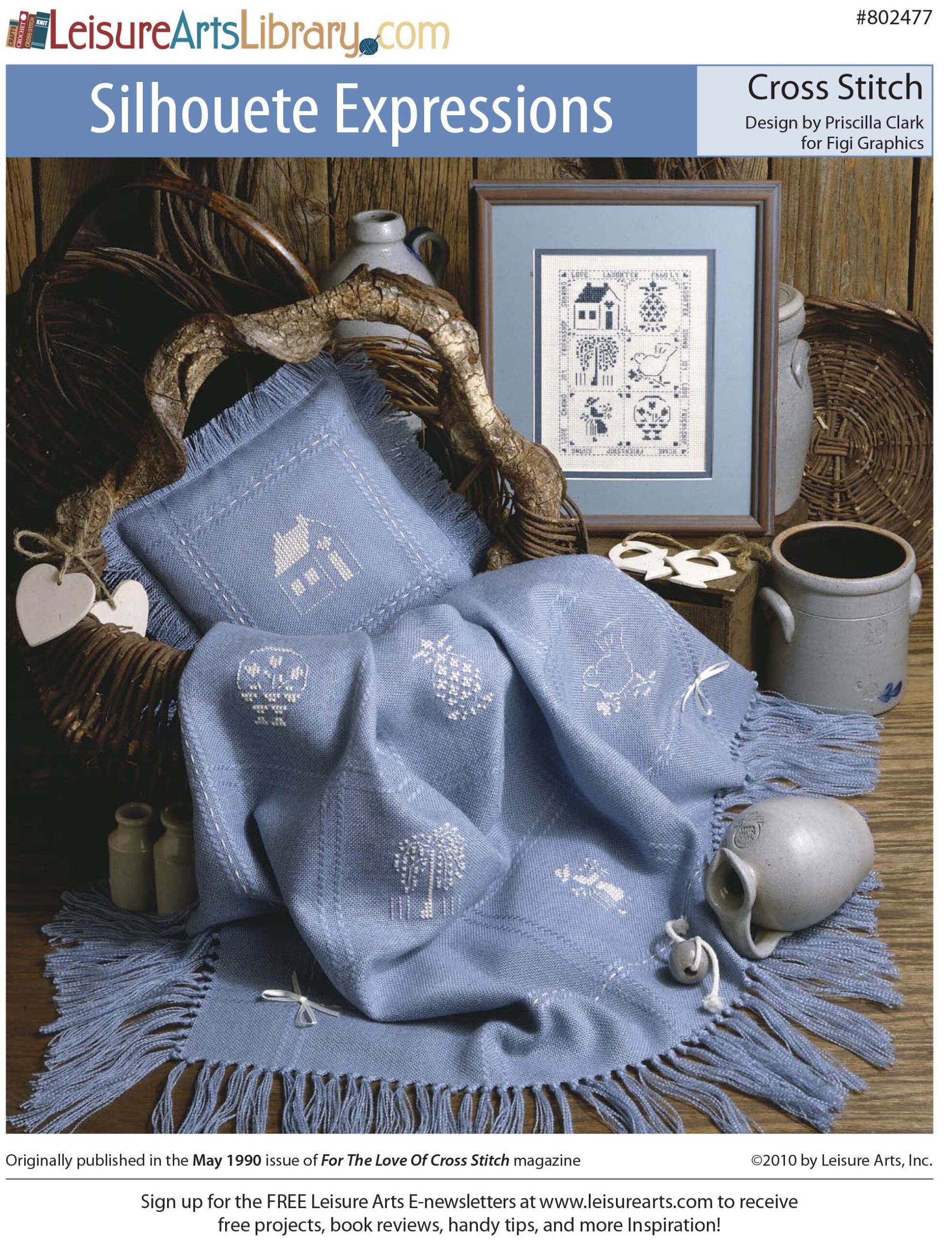 Leisure Arts Silhouete Expressions Cross Stitch ePattern