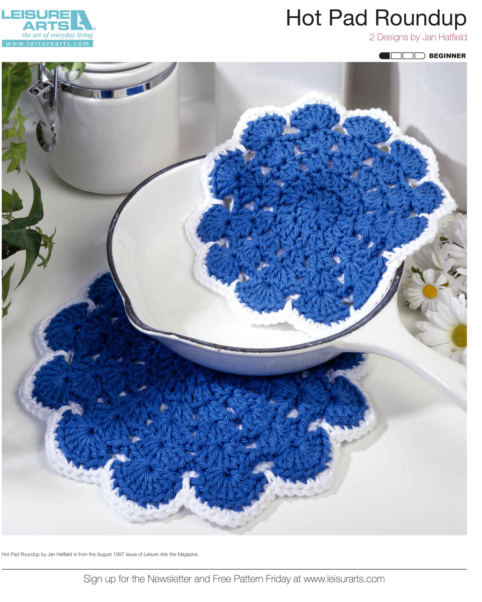 Leisure Arts Hot Pad Roundup Crochet ePattern