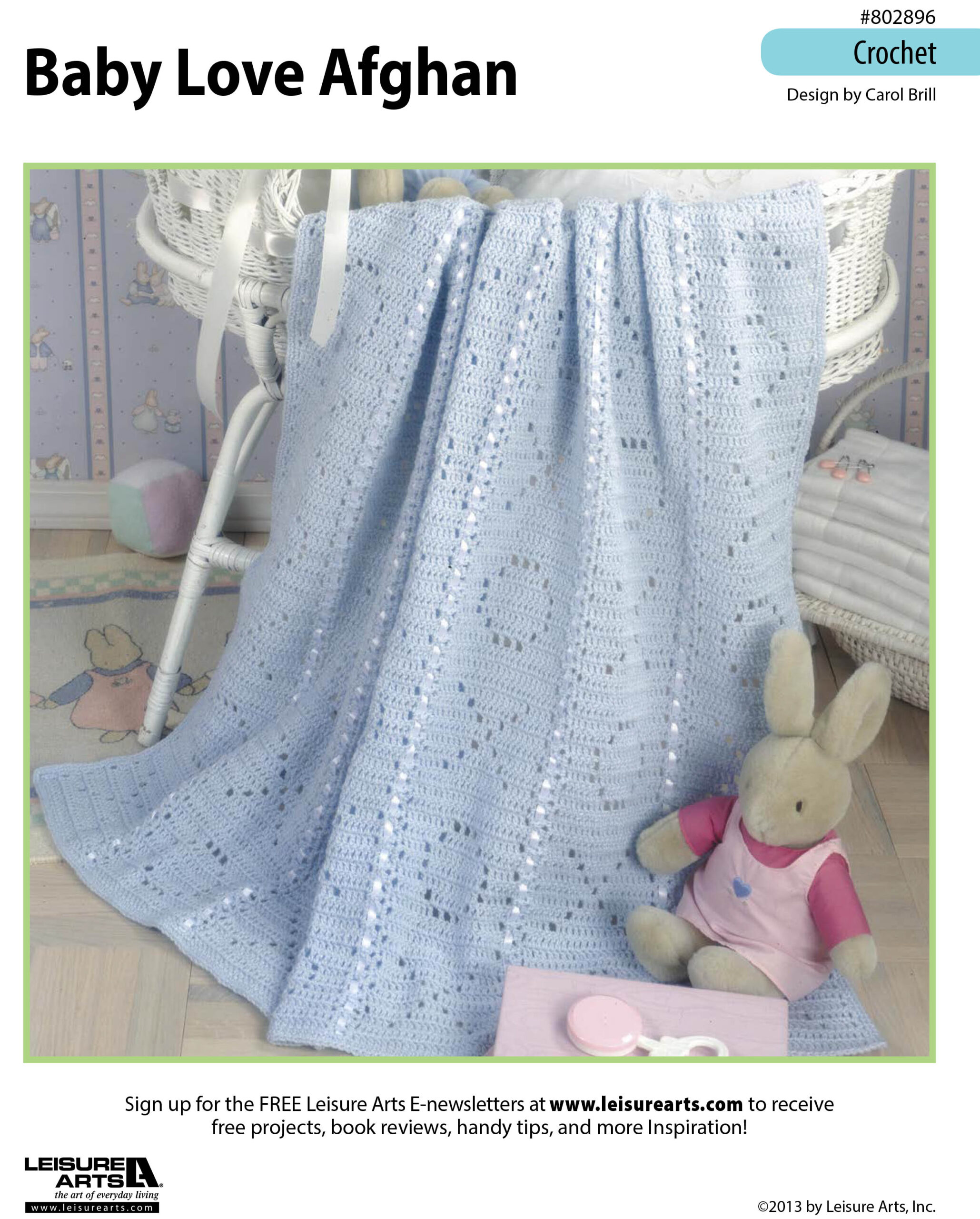 Leisure Arts Baby Love Afghan Crochet ePattern