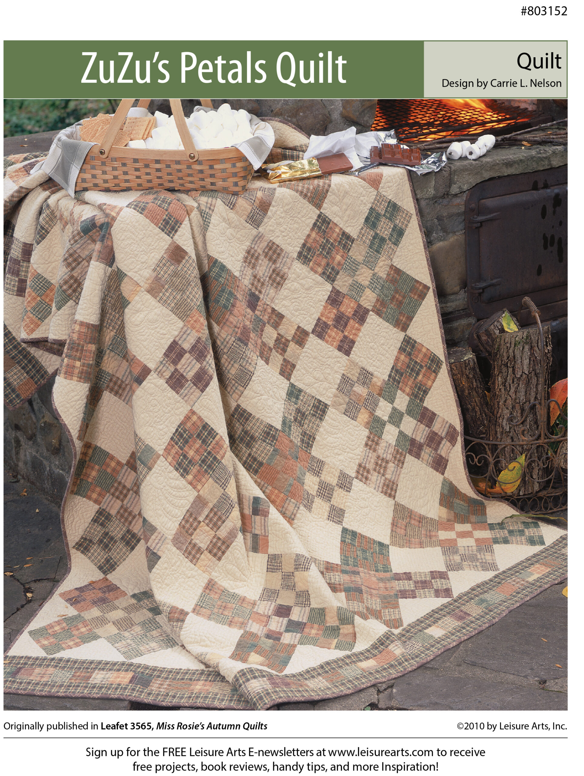 Leisure Arts Miss Rosies Autumn Quilt Zuzus Petals ePattern