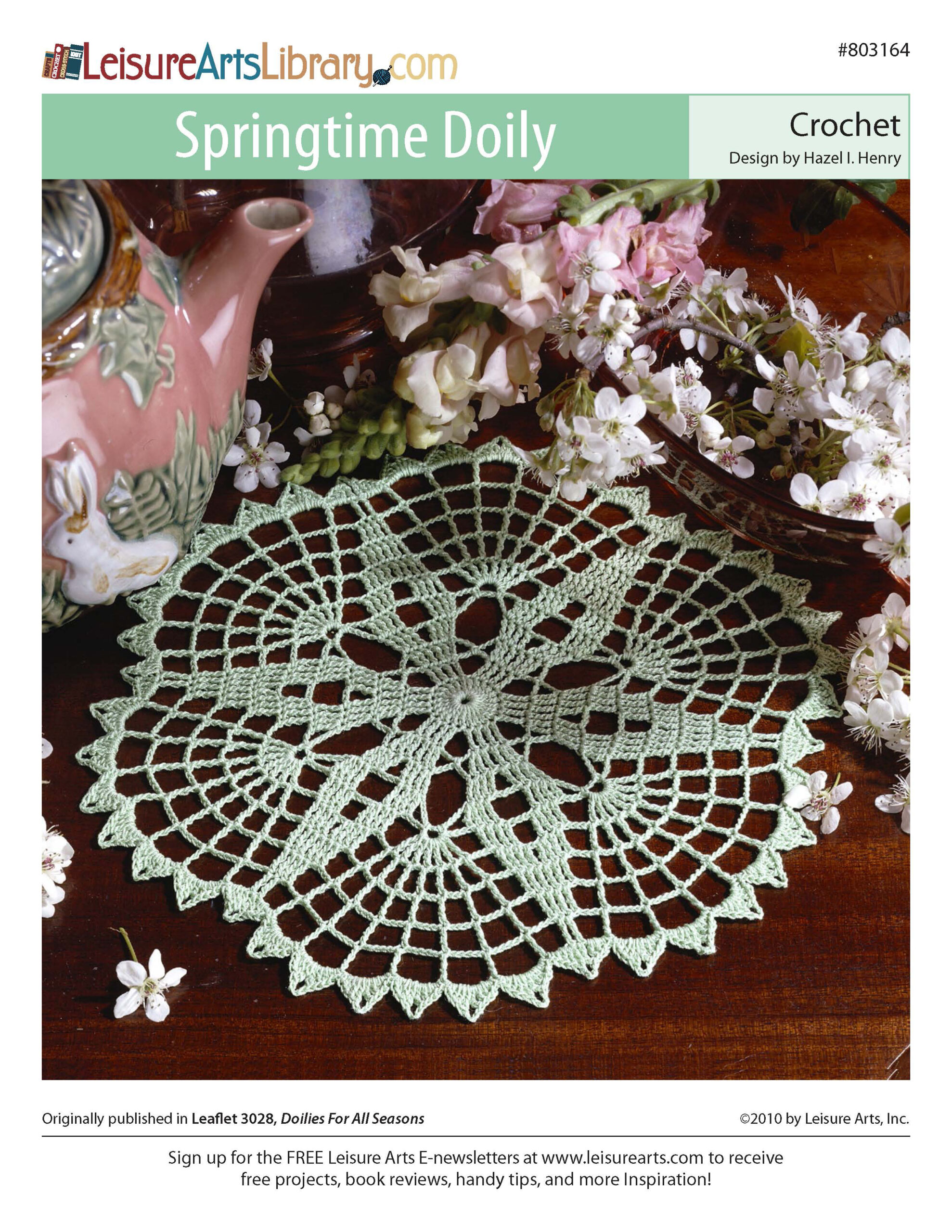 Leisure Arts Doilies For All Seasons Springtime Doily Crochet ePattern