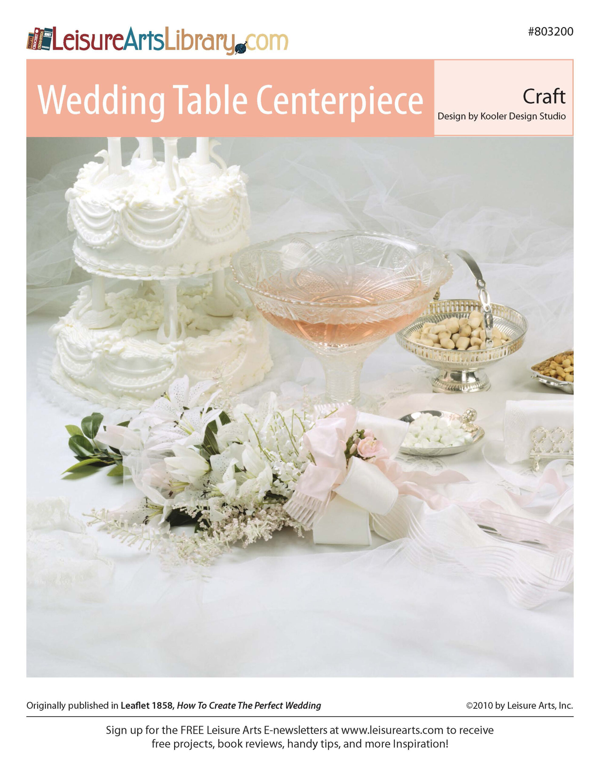 Leisure Arts Wedding Table Centerpiece Craft ePattern