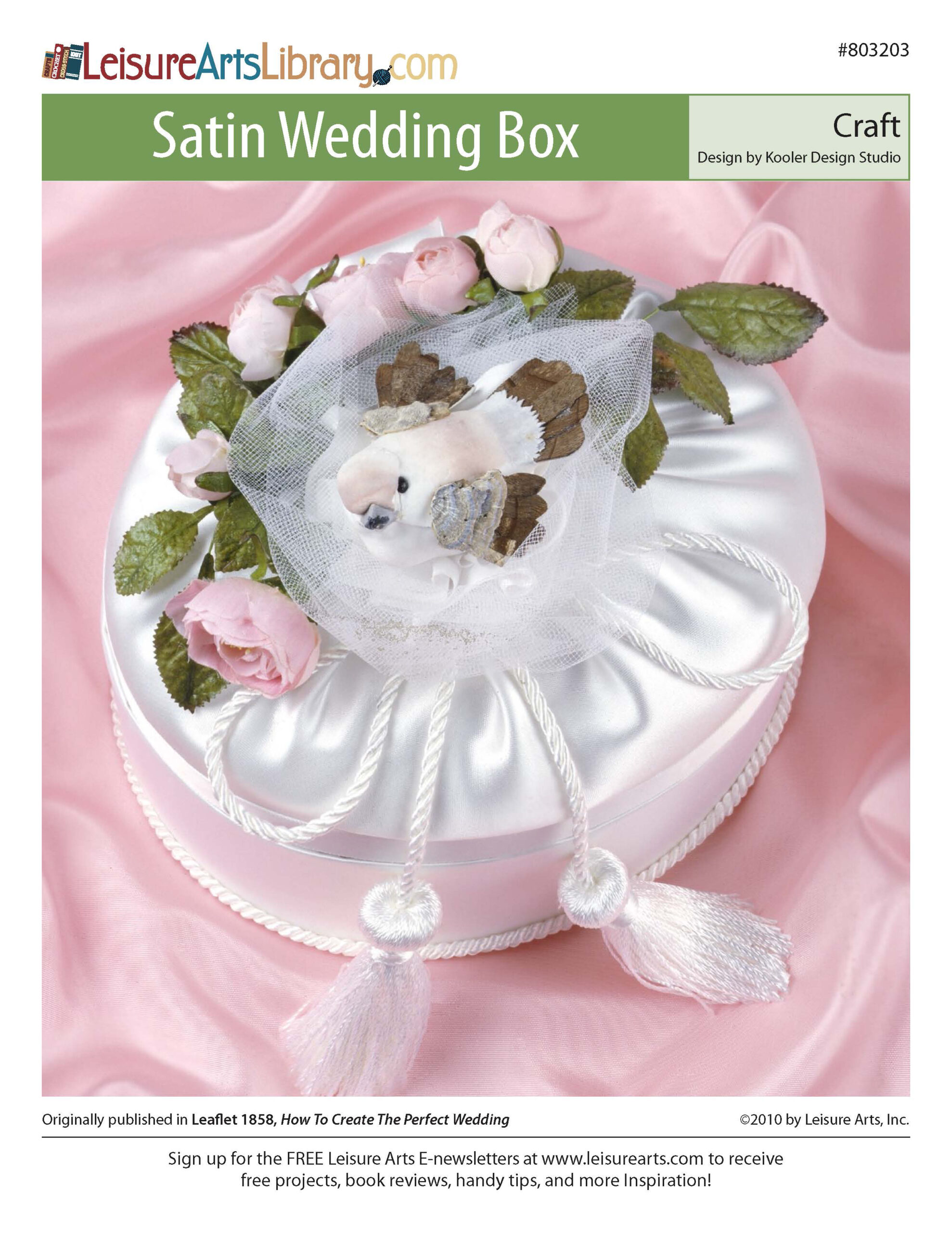 Leisure Arts Satin Wedding Box Craft ePattern
