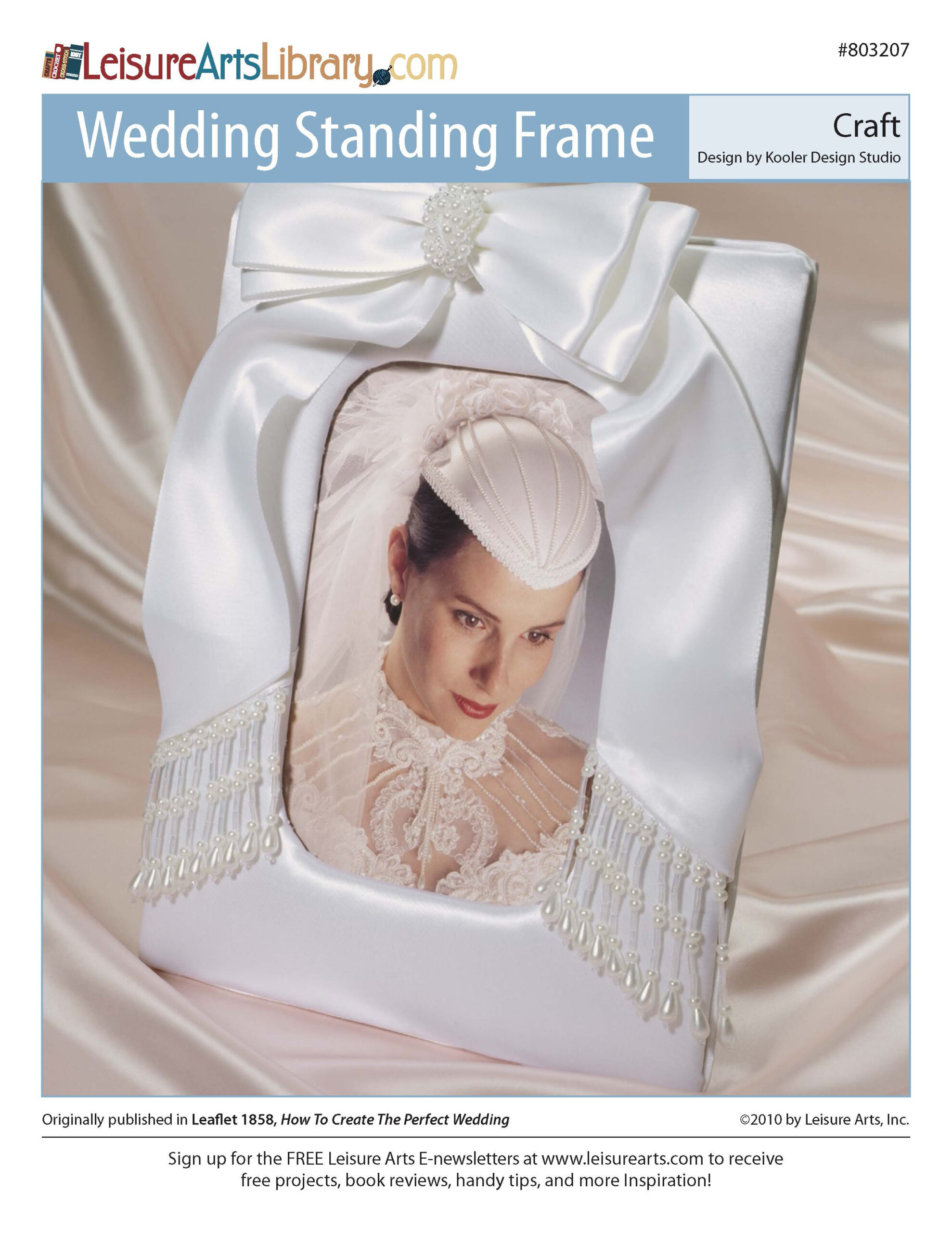 Leisure Arts Wedding Standing Frame Craft ePattern