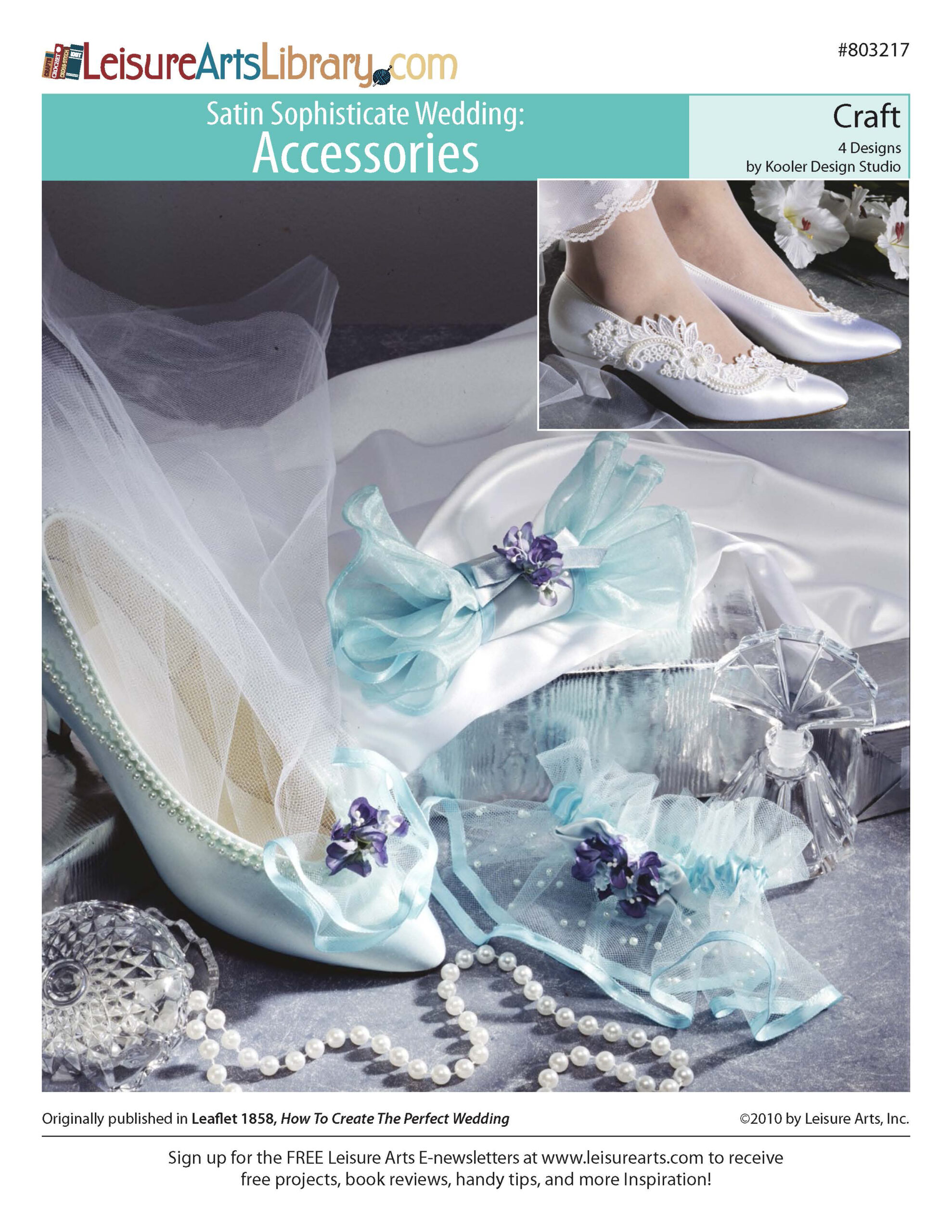 Leisure Arts Satin Sophisticate Wedding Accessories Craft ePattern